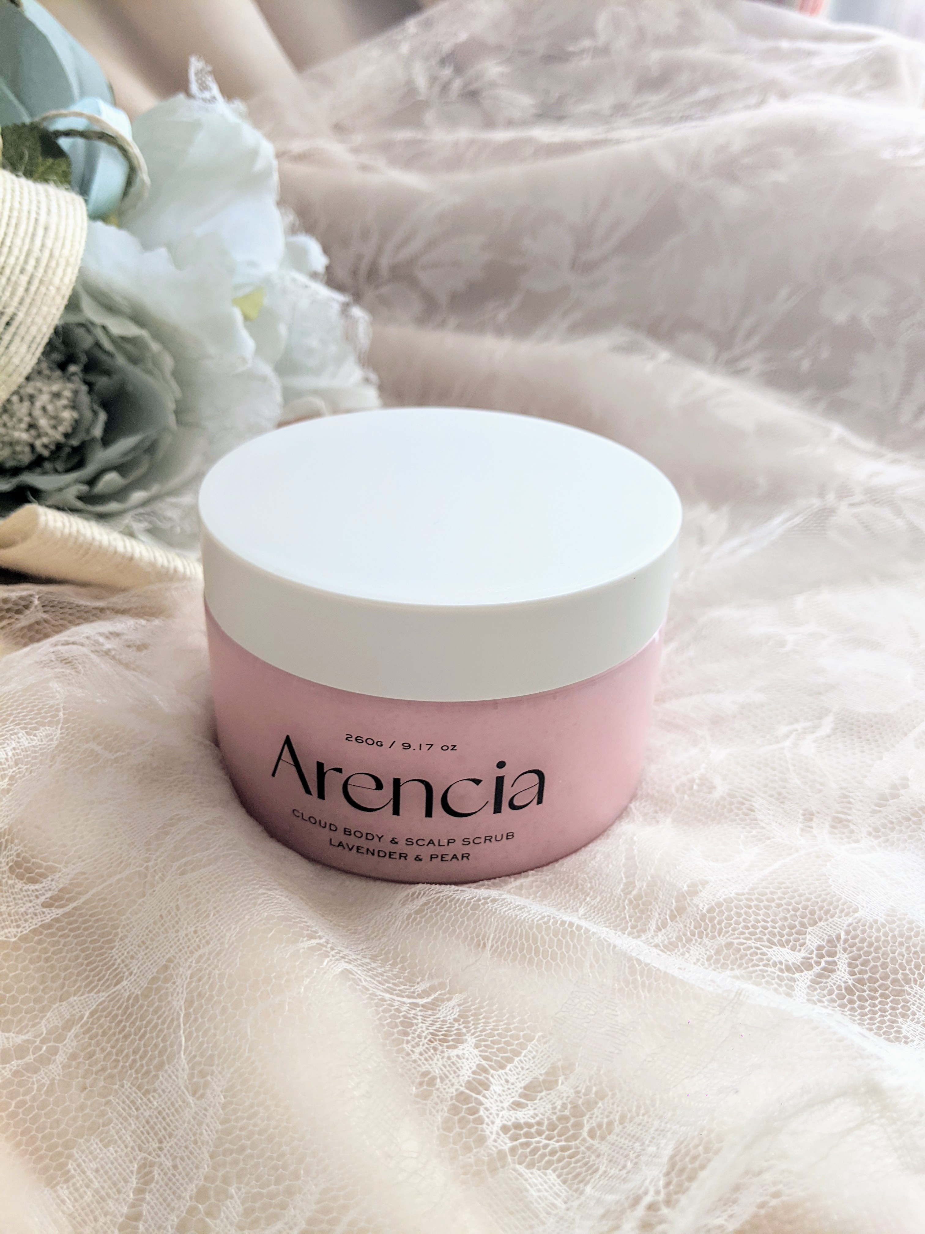 フレッシュクラウドスクラブ ラベンダー&ペア/アレンシア/ボディスクラブを使ったクチコミ（1枚目）