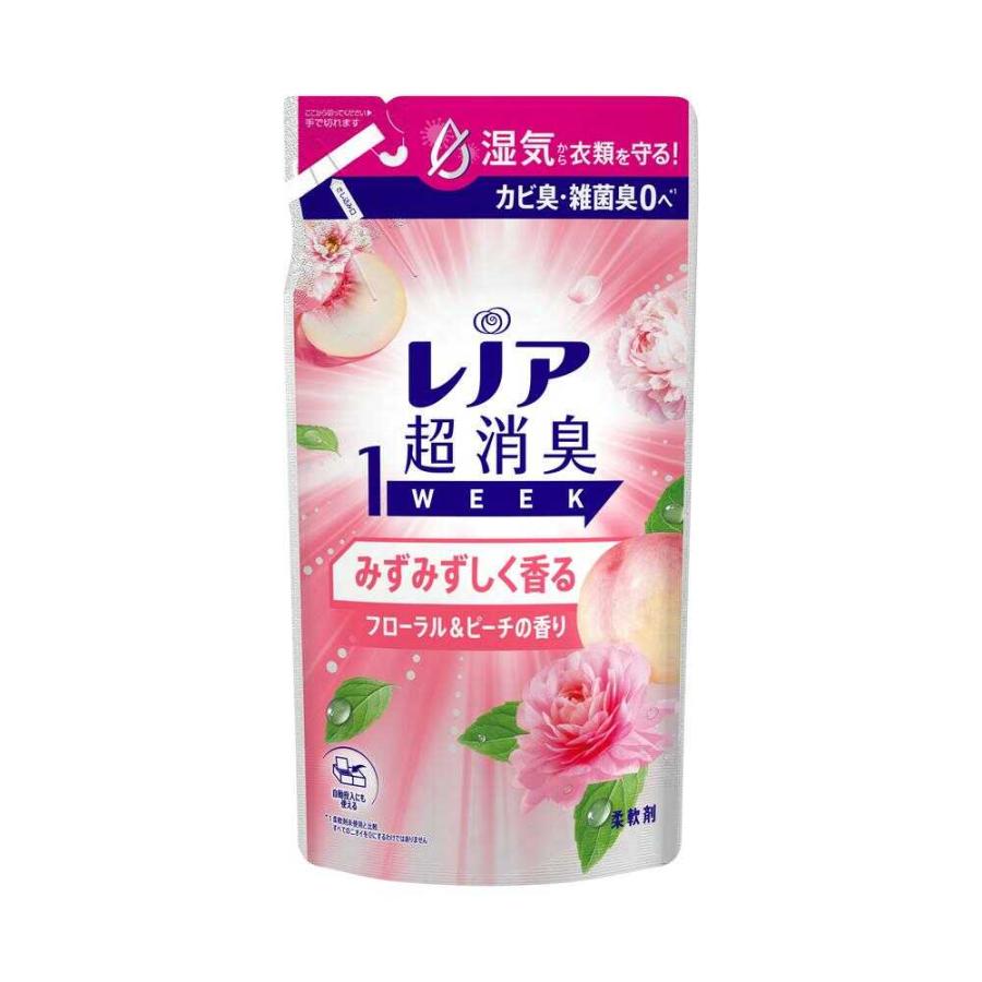 レノア超消臭 1WEEK みずみずしく香るフローラル＆ピーチの香り 詰替（340mL）