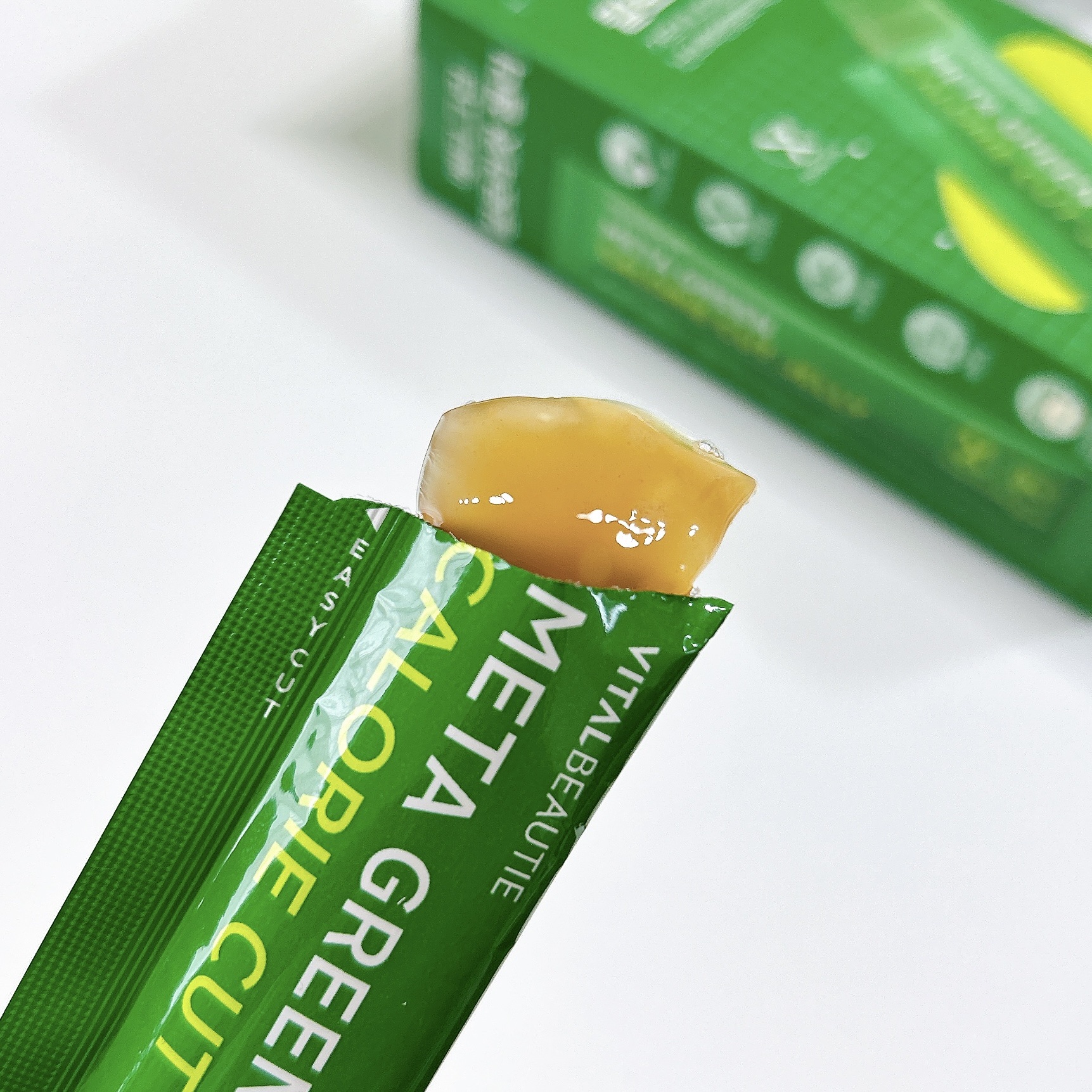 メタグリーン カロリーカットゼリー/VITALBEAUTIE/ボディサプリメントを使ったクチコミ（3枚目）