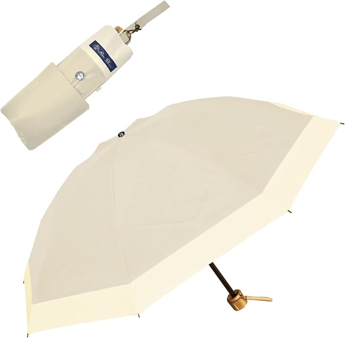 3段折り コンビ シャンパンベージュ×ベージュ