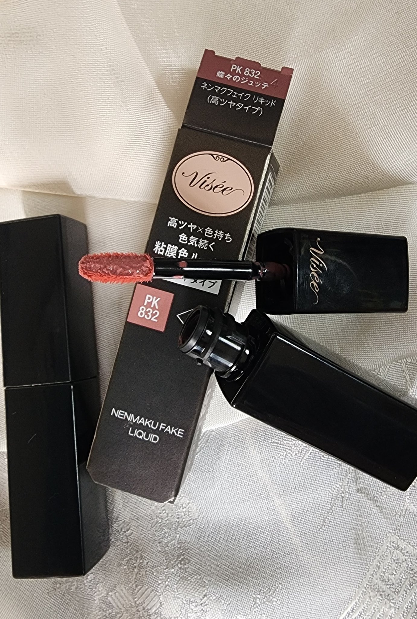 ネンマクフェイク リキッド PK832 蝶々のジュッテ/Visée/口紅を使ったクチコミ（1枚目）