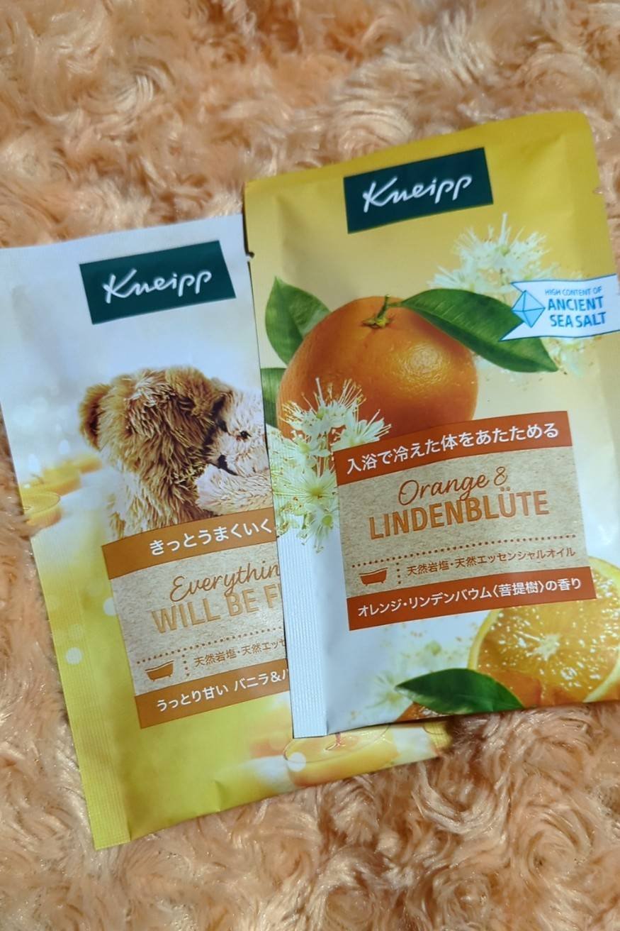 クナイプ バスソルト オレンジ・リンデンバウム<菩提樹>の香り 50g/クナイプ/無機塩系入浴剤を使ったクチコミ（1枚目）