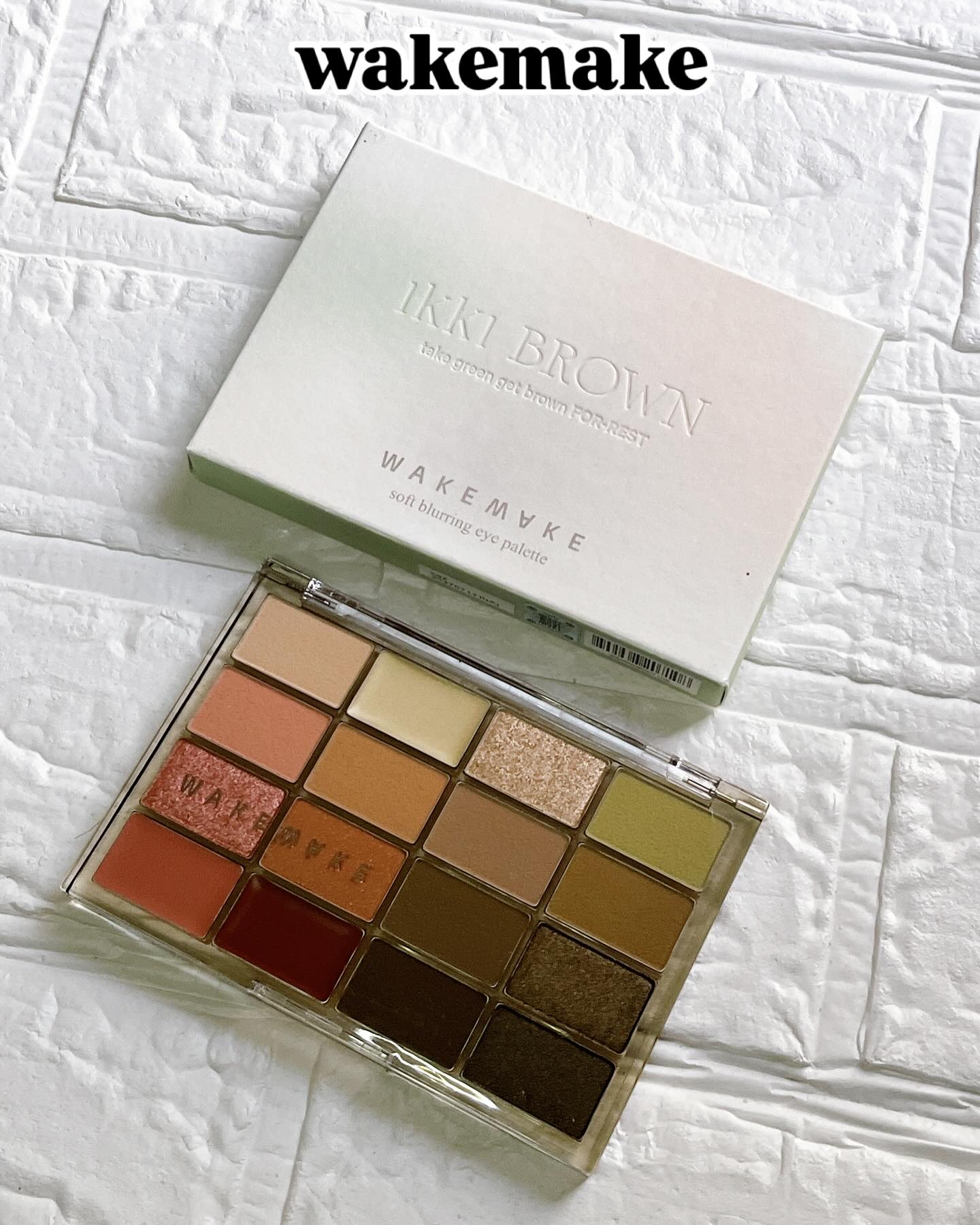 ソフトブラーリングアイパレット/wakemake/アイシャドウパレットを使ったクチコミ（1枚目）
