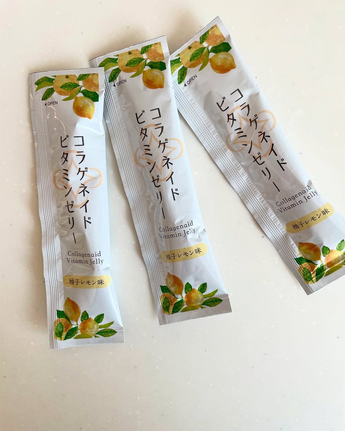 コラゲネイドビタミンゼリー(柚子レモン味)/新田ゼラチンダイレクト/美容サプリメントを使ったクチコミ(4枚目)