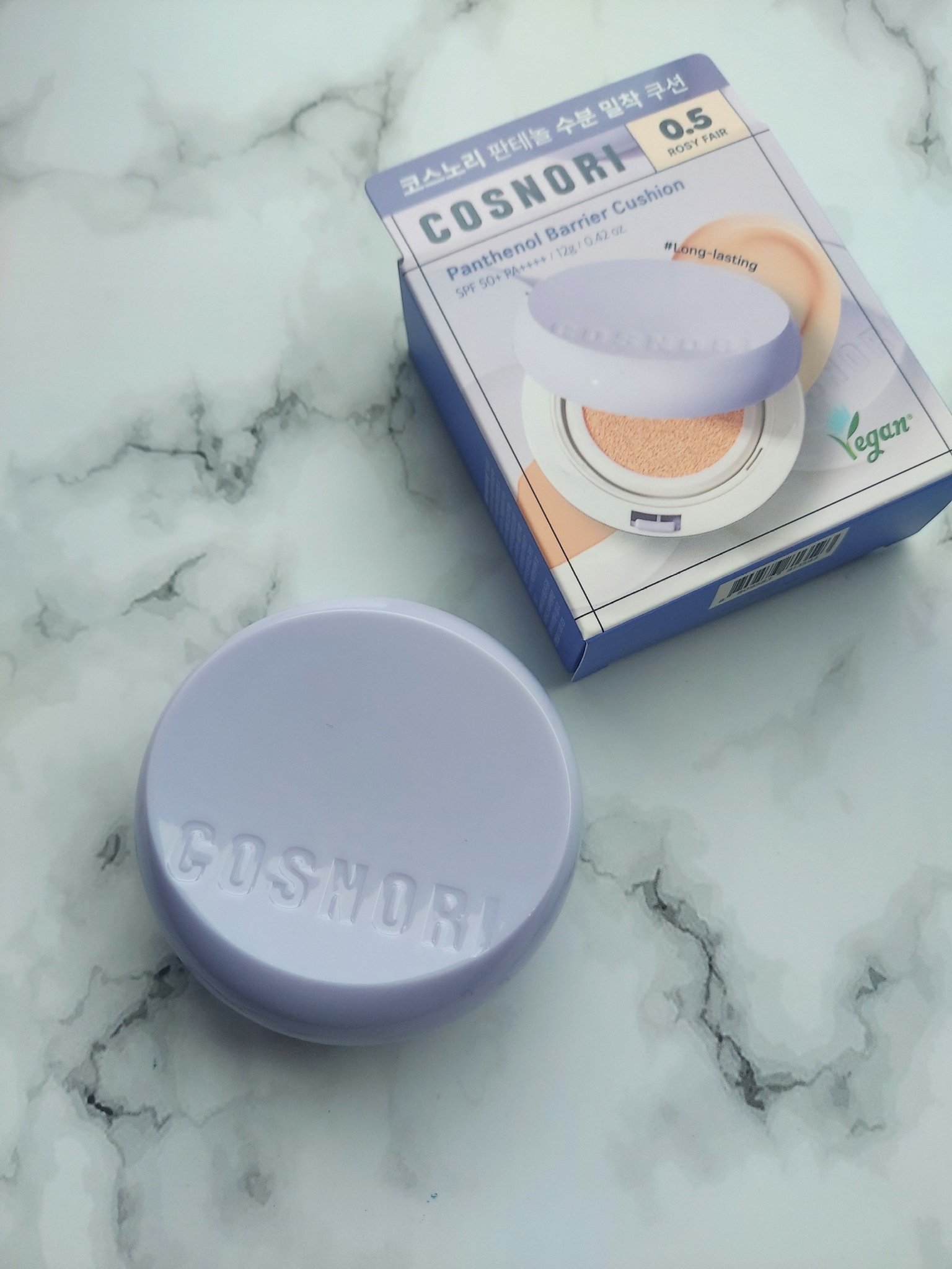 パンテノールバリアクッション/COSNORI/クッションファンデーションを使ったクチコミ（1枚目）