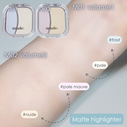 フェイスフィルボリューマーハイライター/mude/パウダーハイライトを使ったクチコミ(4枚目)