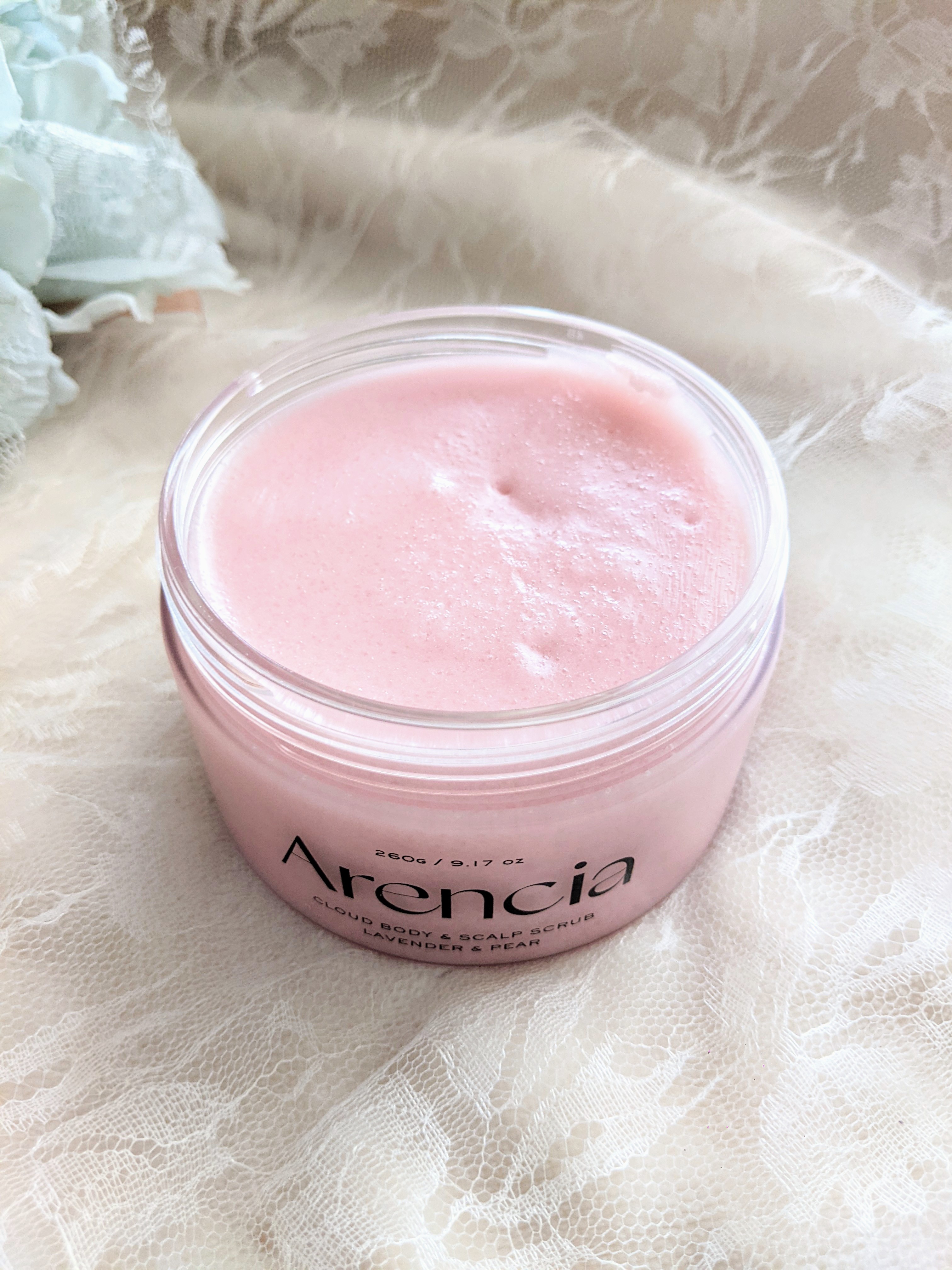 フレッシュクラウドスクラブ ラベンダー&ペア/アレンシア/ボディスクラブを使ったクチコミ（2枚目）