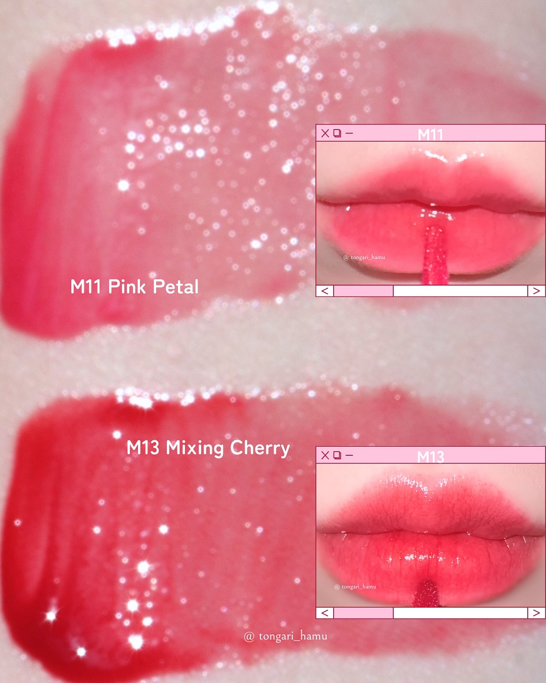 ジューシーデューイグロウティント 13 ミキシングチェリー/dasique/リップティントを使ったクチコミ（3枚目）