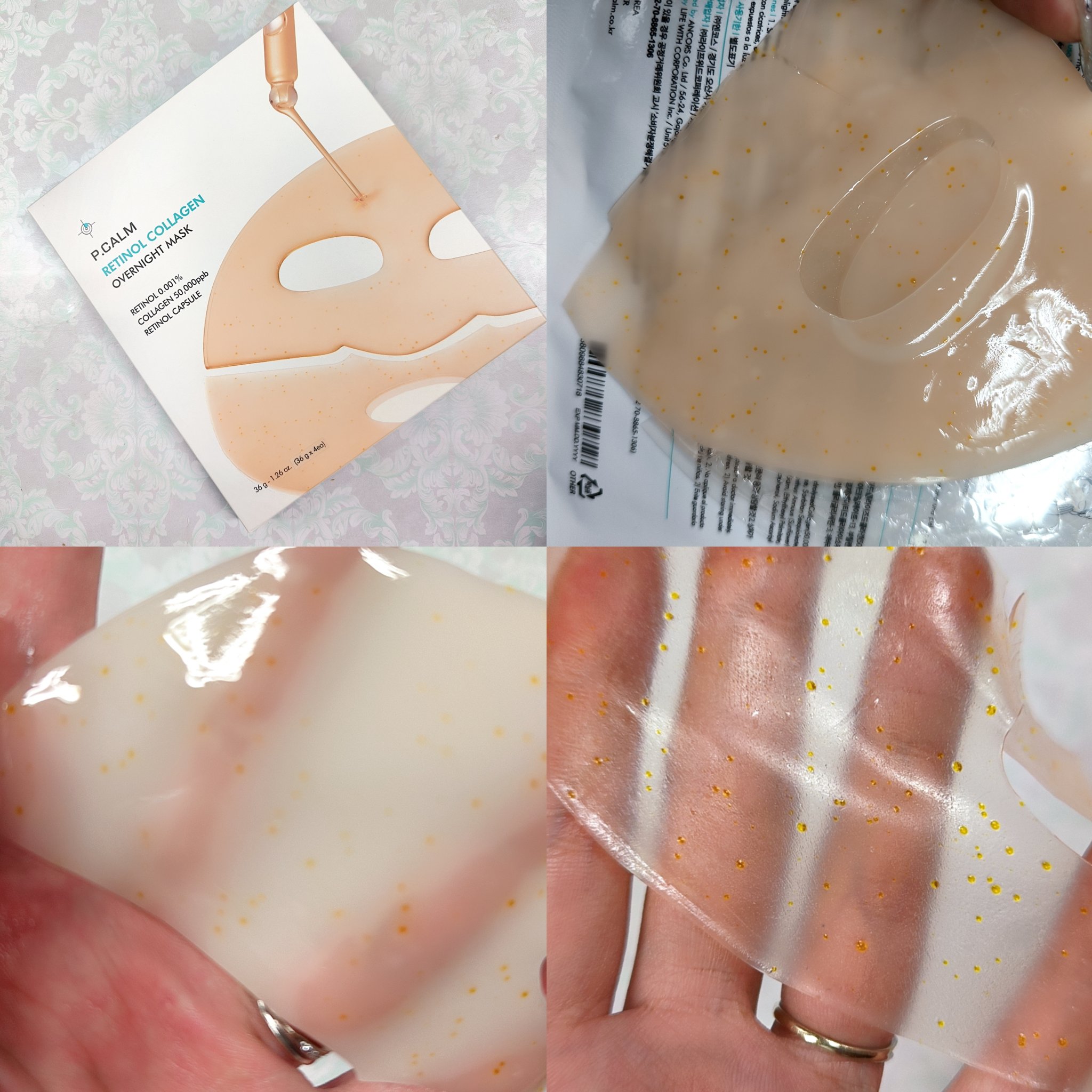 レチノール コラーゲン オーバーナイト マスク/P.CALM/シートマスク・パックを使ったクチコミ（2枚目）