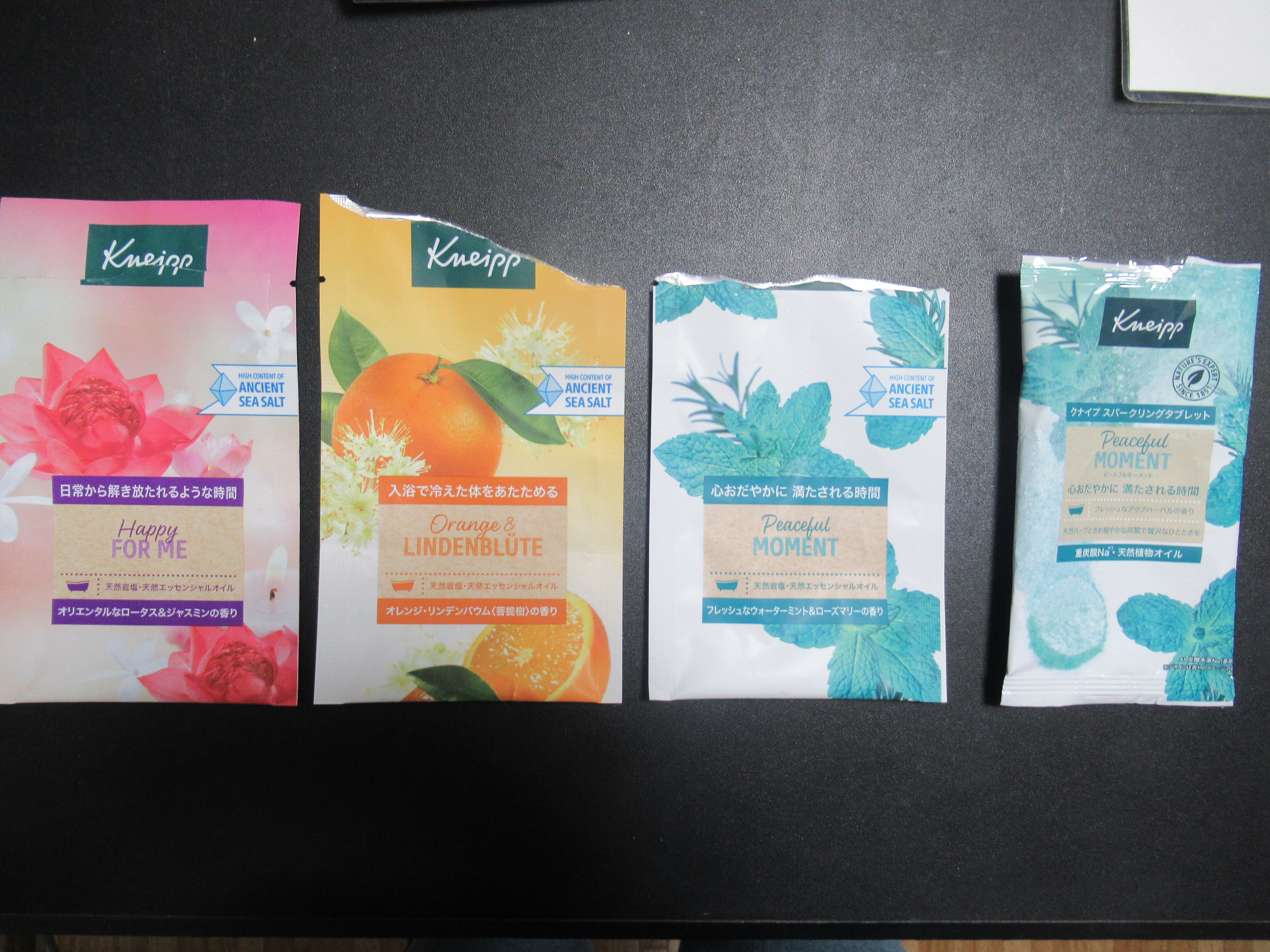 バスソルト ハッピーフォーミー ロータス＆ジャスミンの香り/クナイプ/無機塩系入浴剤を使ったクチコミ（1枚目）