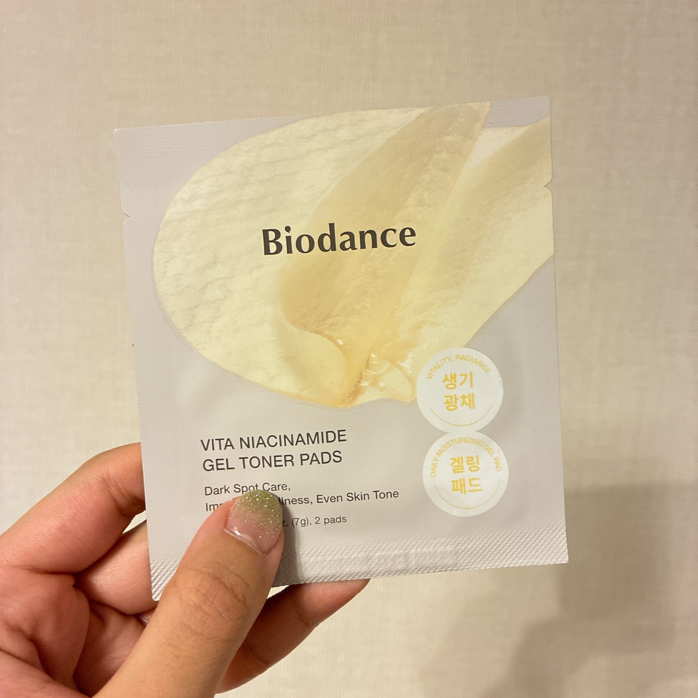 ビタナイアシンアミドゲルトナーパッド/Biodance/シートマスク・パックを使ったクチコミ(1枚目)
