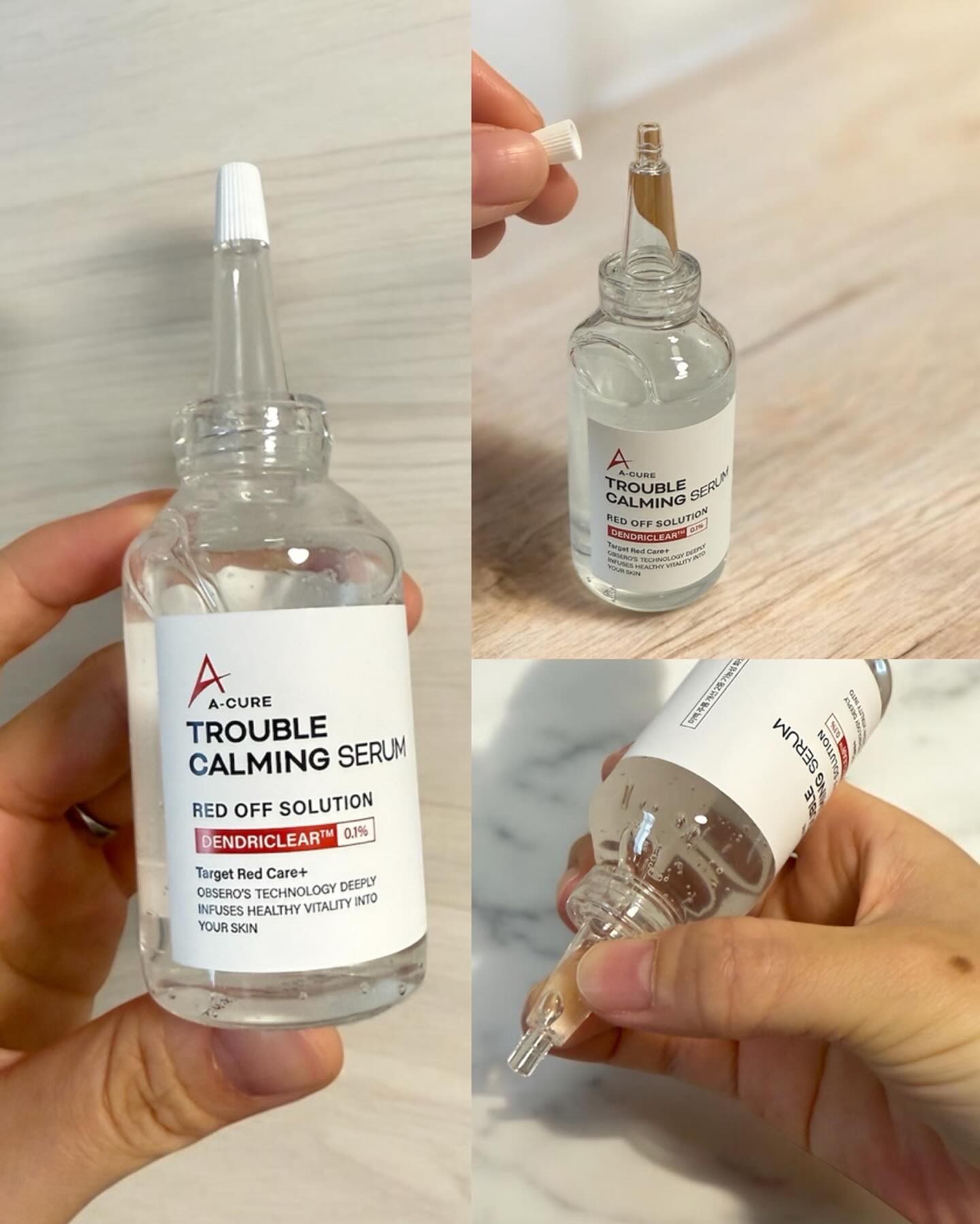 エーキュアトラブルカーミングセラム/obsero/美容液を使ったクチコミ（3枚目）