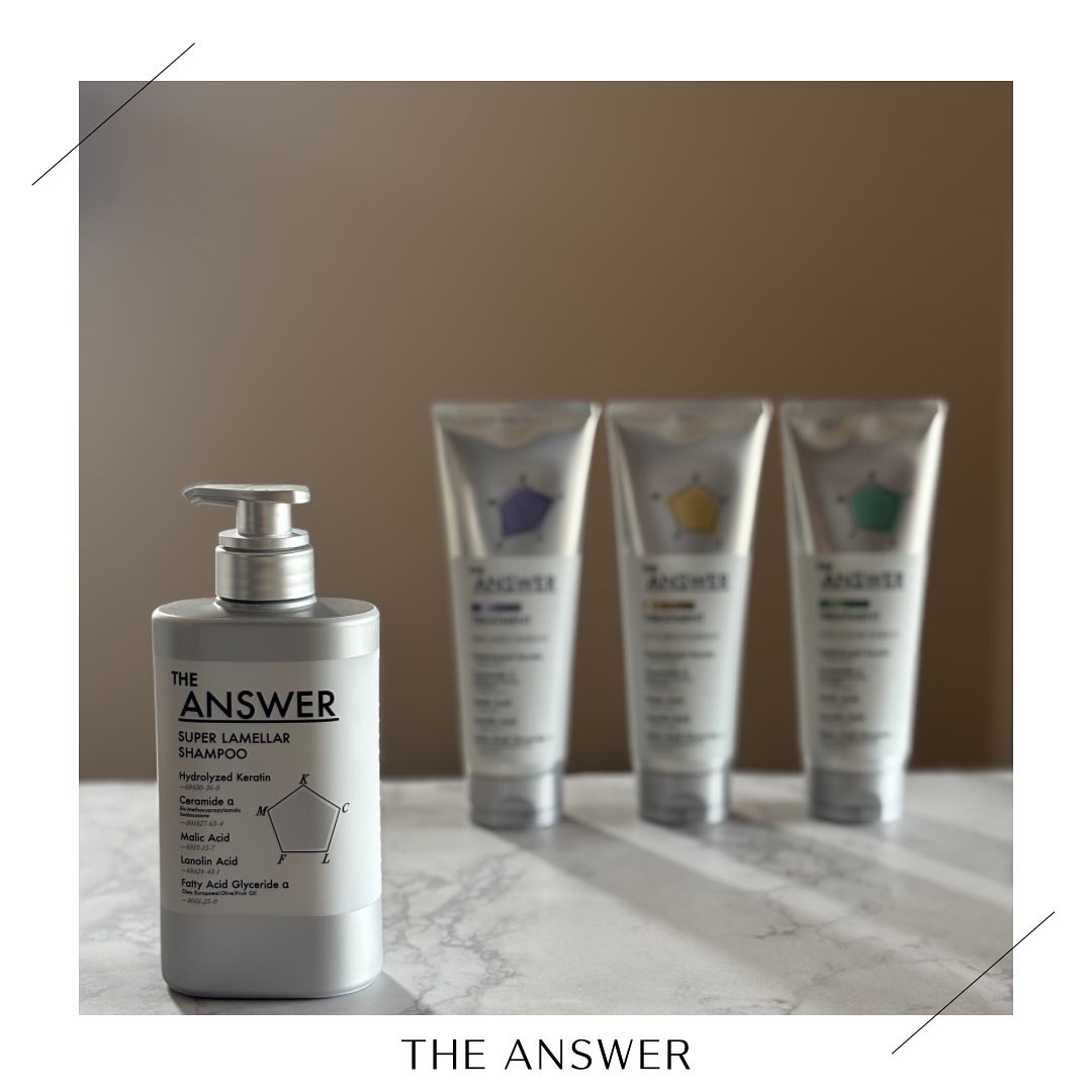 提供:花王
THE ANSWER

100年以上の研究による答え
がコンセプトのヘアケアブランド🧪

✔︎5大必須成分
✔︎約12倍

ラメラプラットフォーム技術で
バランスが整い保水/保湿しやすく

ブランドの推奨は塗り洗い

偏りや汚