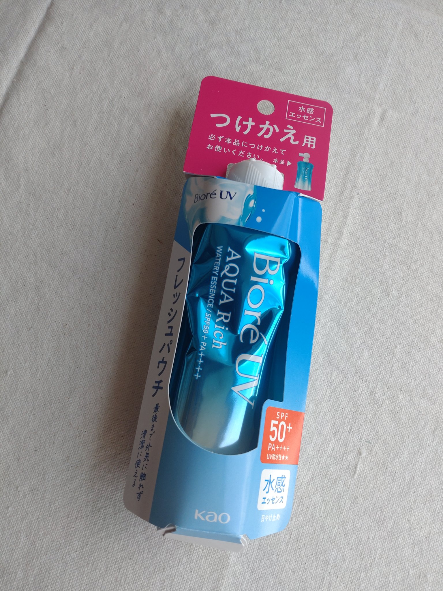 ビオレUV アクアリッチ ウォータリーエッセンス | フレッシュパウチ