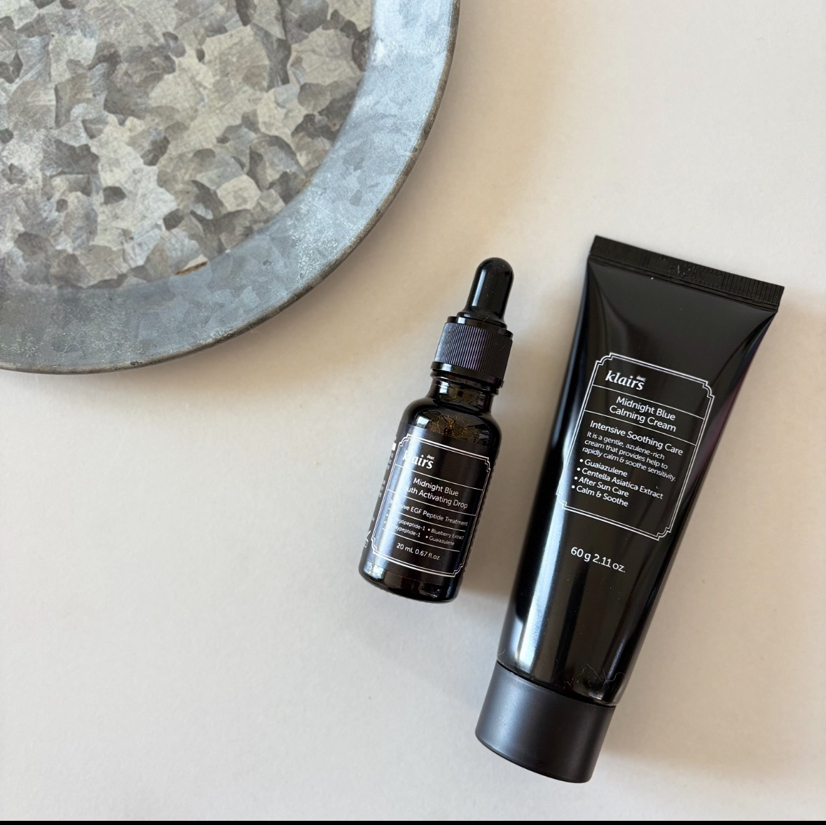 ミッドナイトブルーカーミングクリーム/Klairs/フェイスクリームを使ったクチコミ（1枚目）