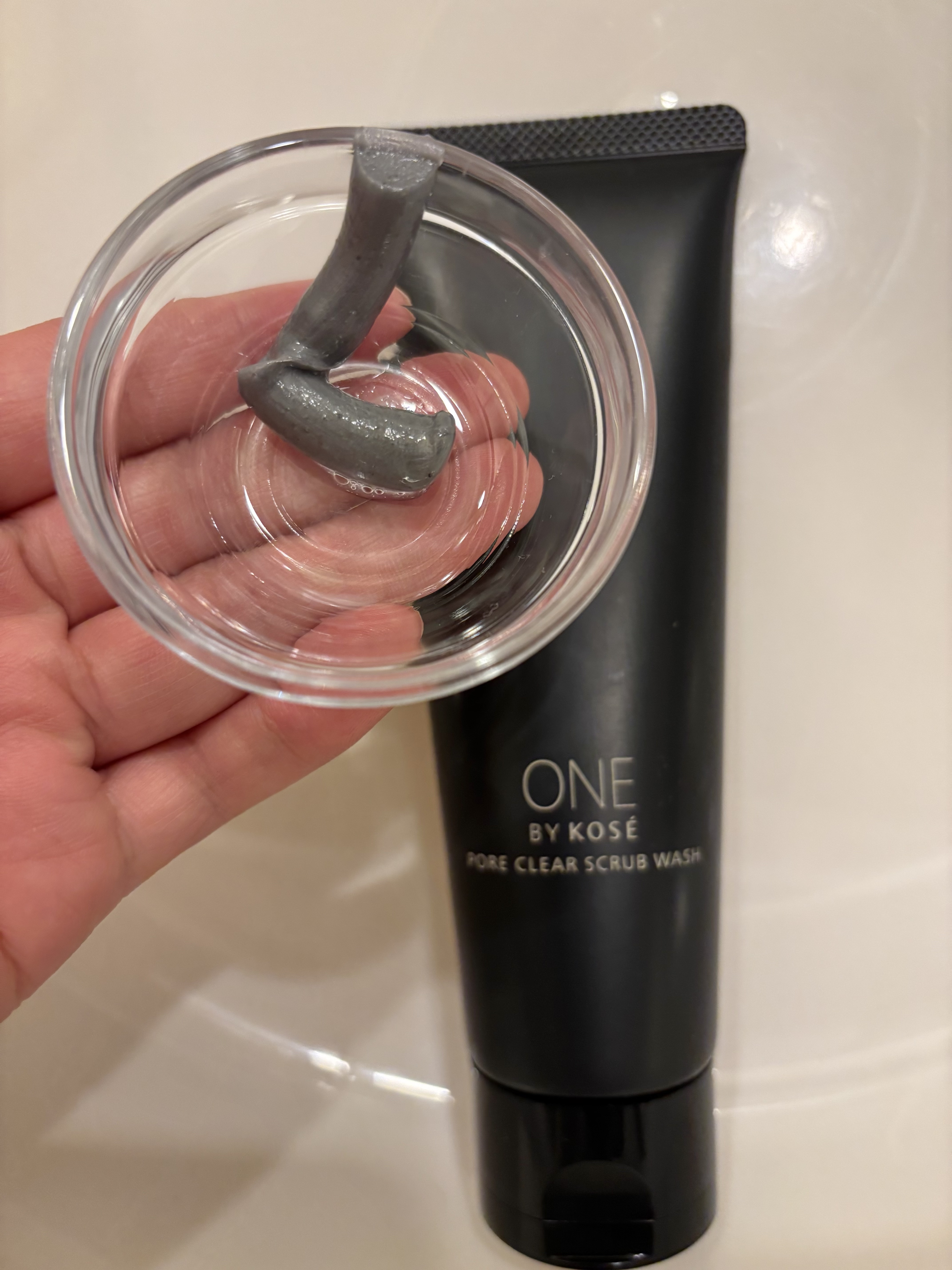 ポアクリア スクラブ ウォッシュ/ONE BY KOSE/洗顔フォームを使ったクチコミ（2枚目）