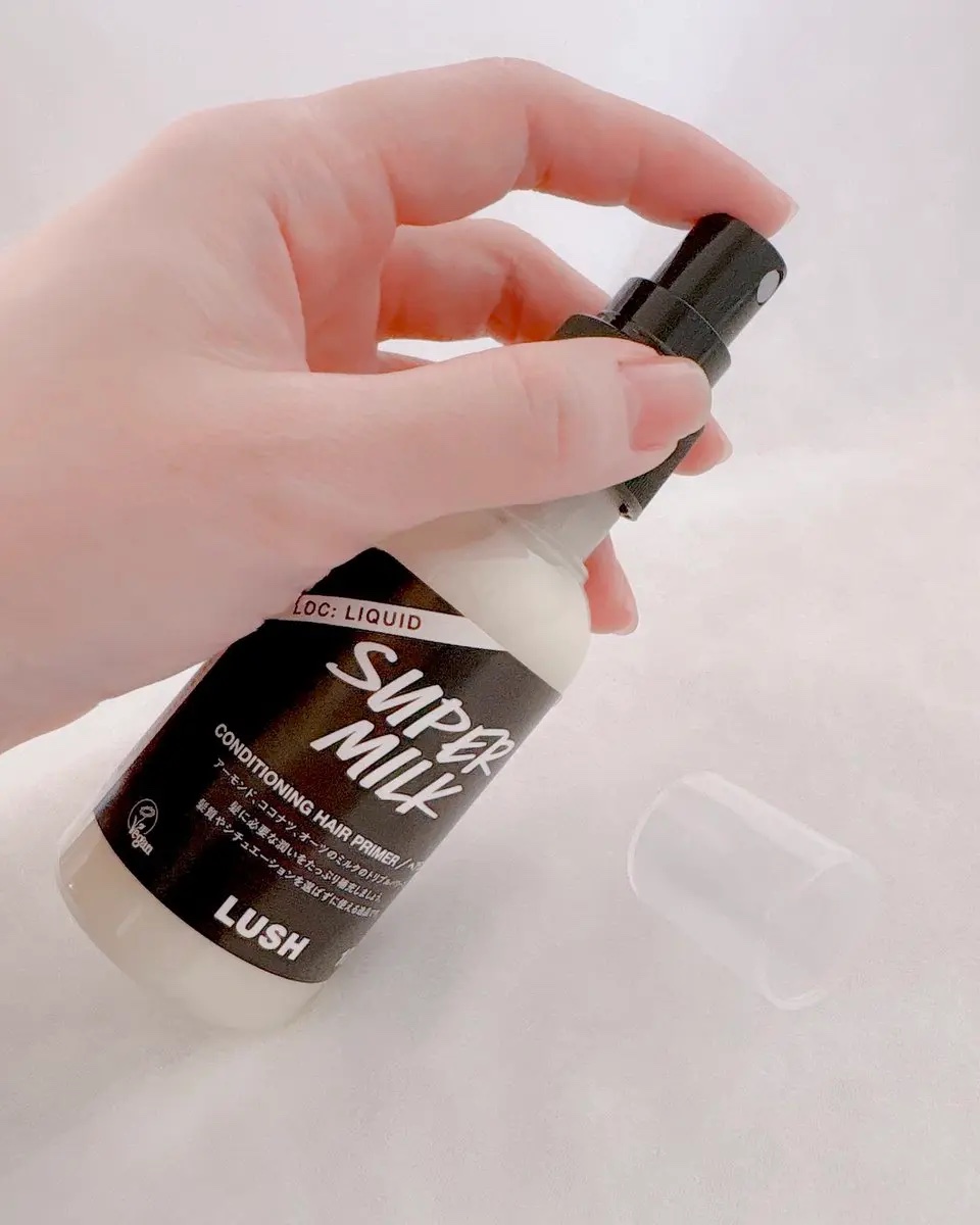 スーパーミルキー ヘアプライマー/ラッシュ/ヘアミルクを使ったクチコミ（1枚目）