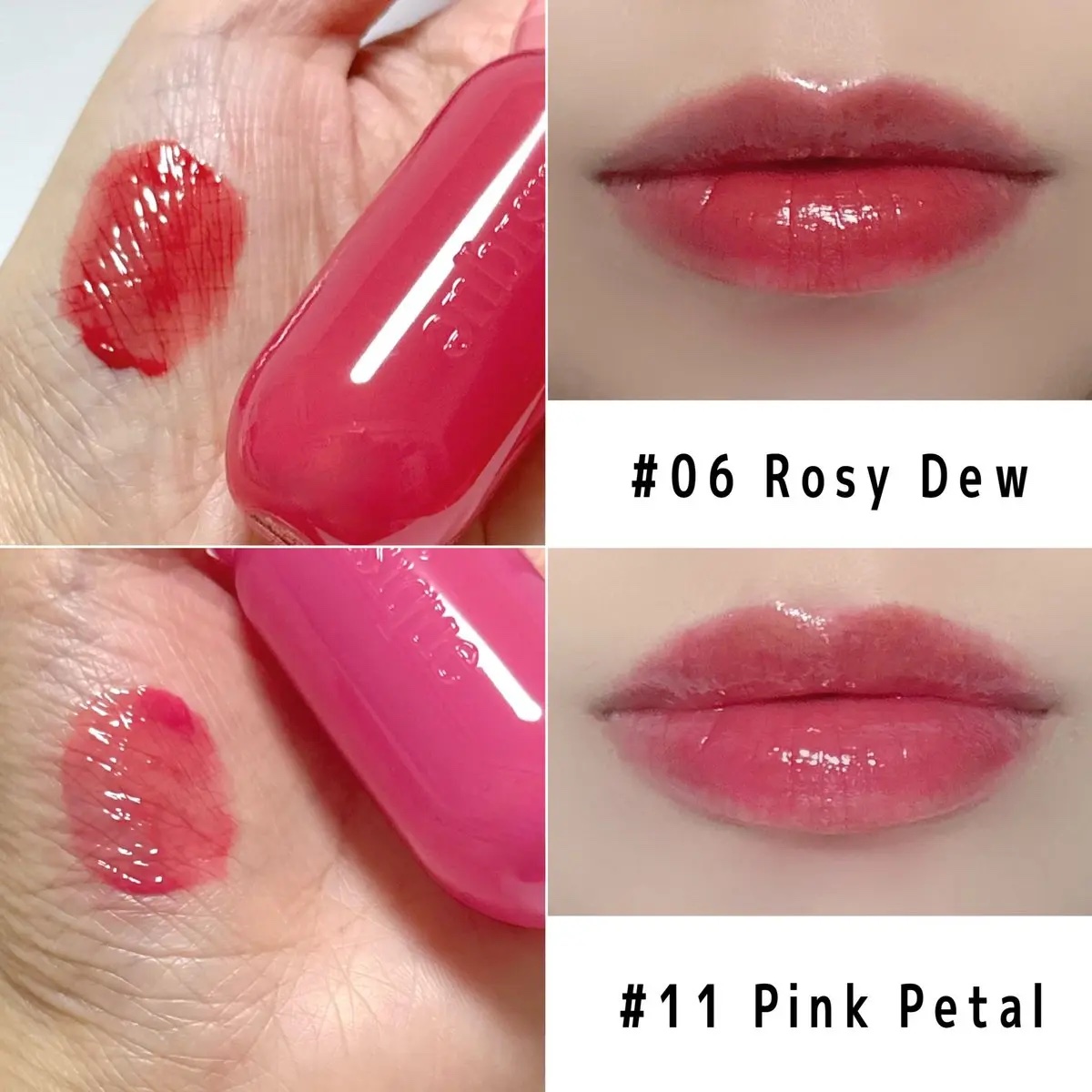 ジューシーデューイグロウティント/dasique/リップティントを使ったクチコミ（2枚目）