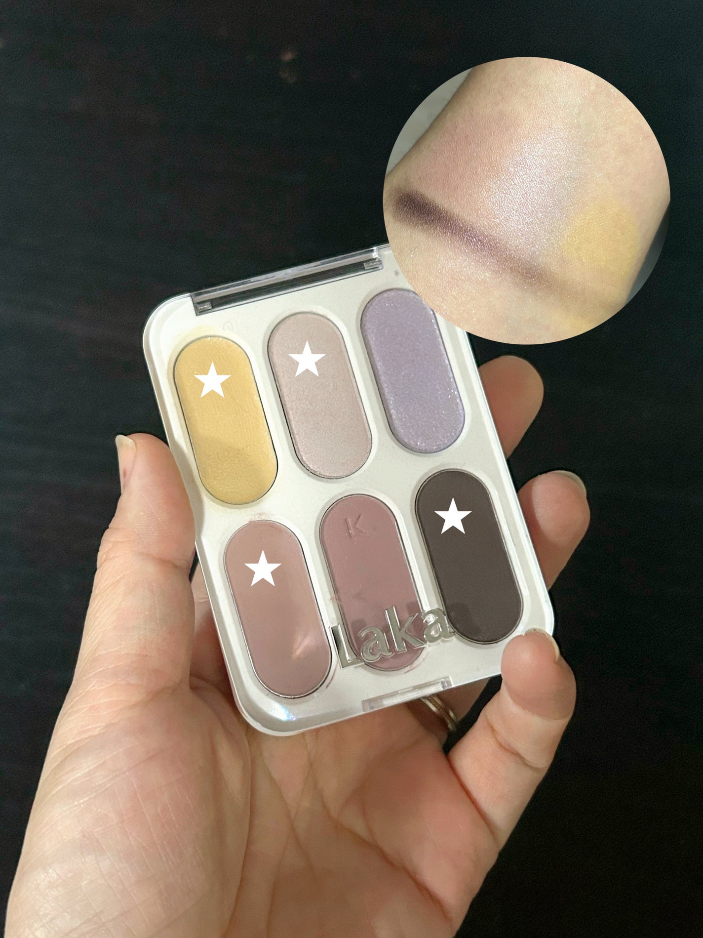 フォーエバー6アイパレット/Laka/アイシャドウパレットを使ったクチコミ(3枚目)