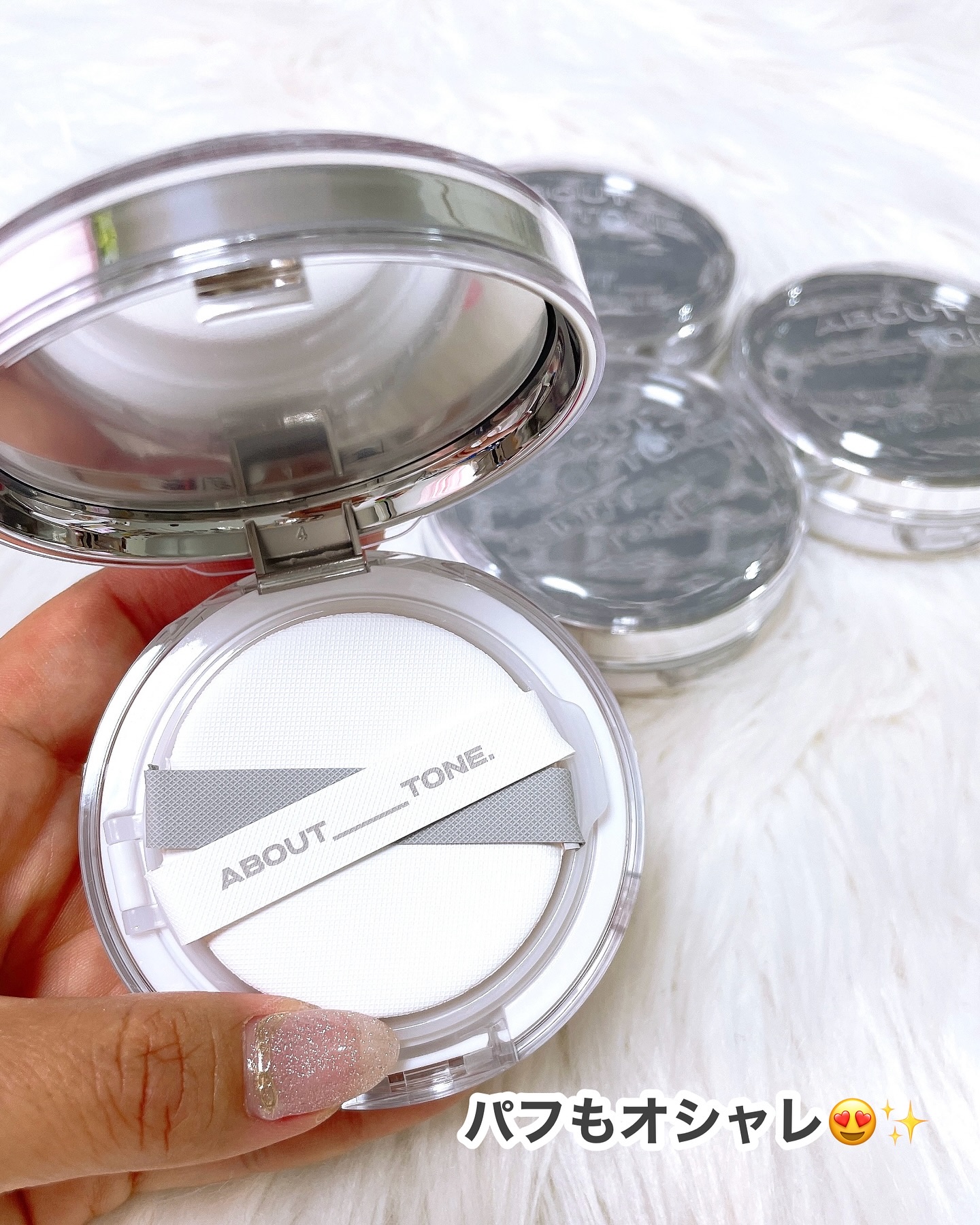 スキンレイヤーフィットクッション/ABOUT TONE/クッションファンデーションを使ったクチコミ（3枚目）