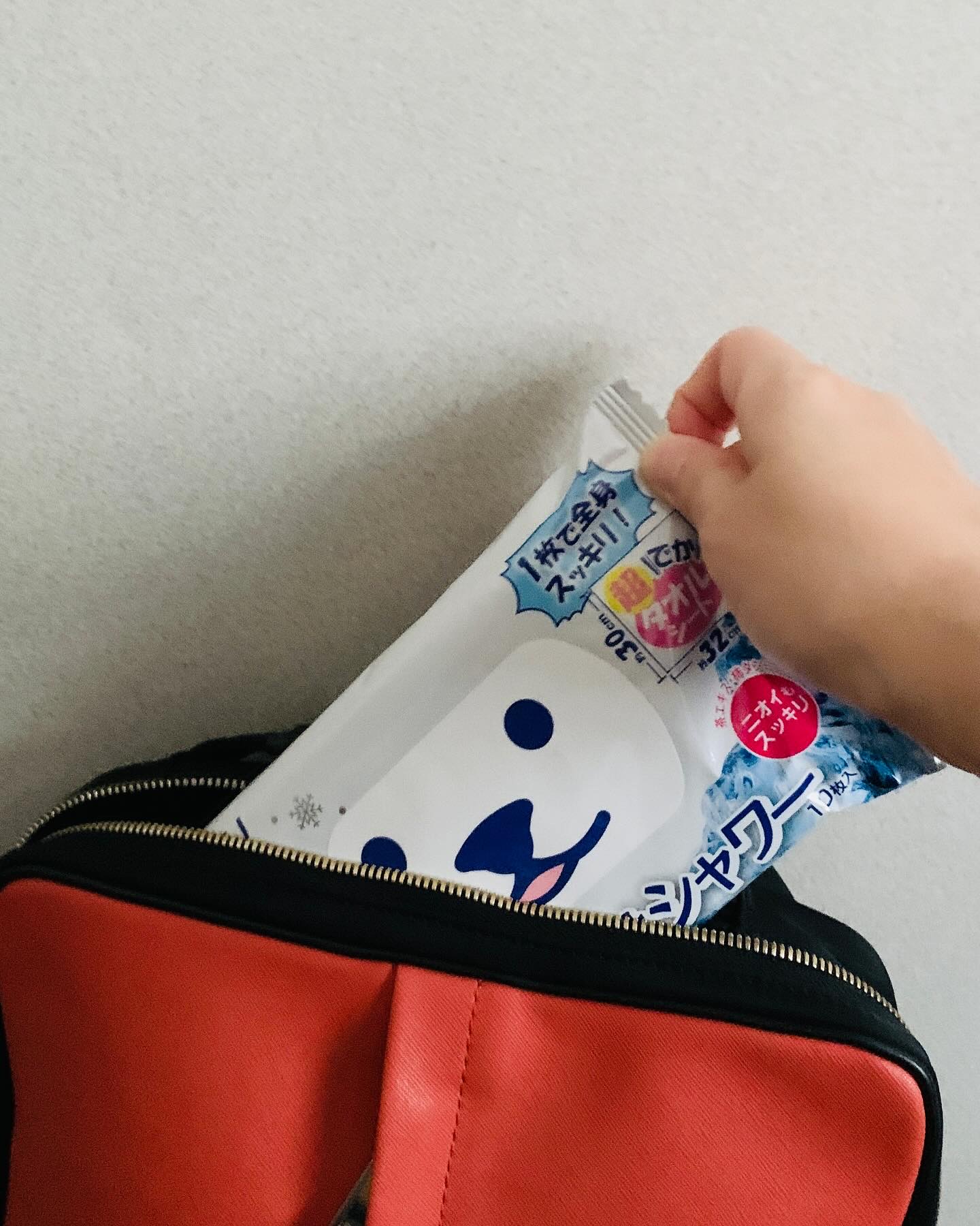 ひんやりふくだけシャワー ミント&グレープフルーツの香り/ときわ商会/ボディシートを使ったクチコミ（2枚目）