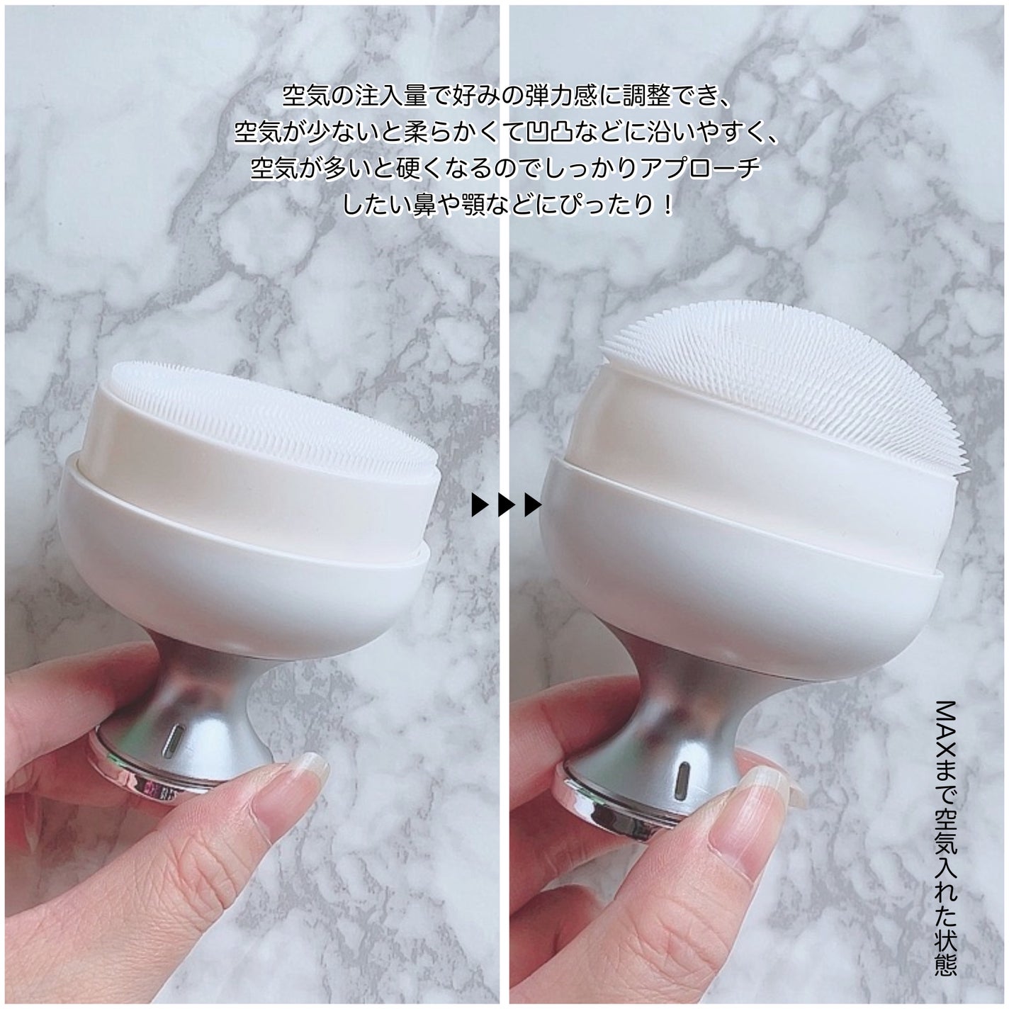 エアクッション洗顔ブラシエキスパート /Themaqueen/その他スキンケアグッズを使ったクチコミ(5枚目)