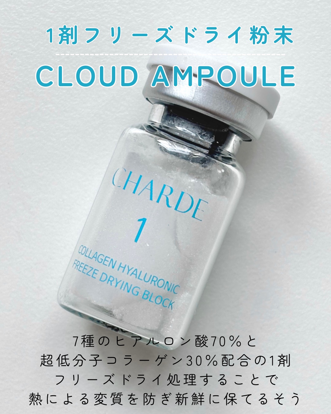 クラウドアンプル 1week キット/CHARDE/美容液を使ったクチコミ（3枚目）