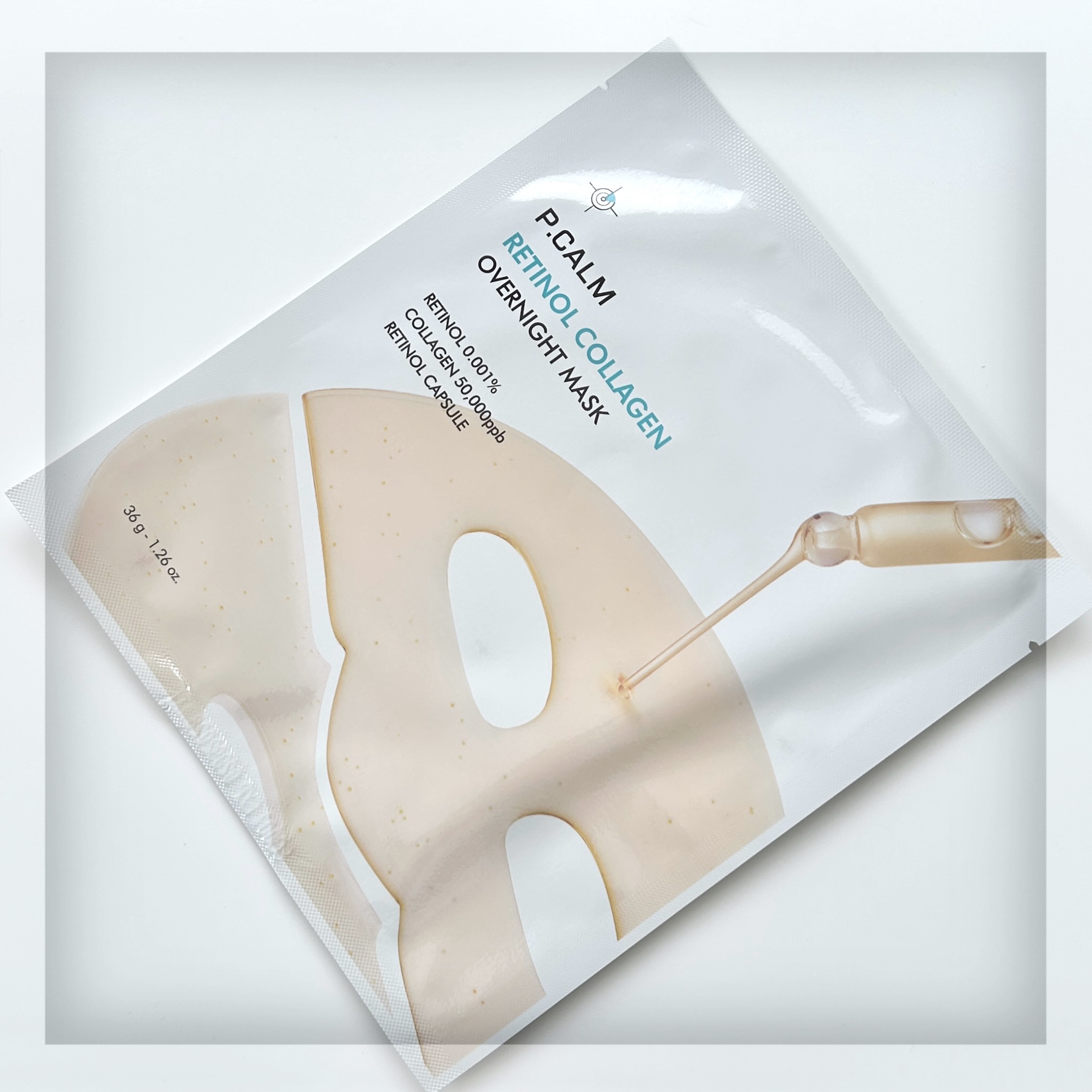 レチノール コラーゲン オーバーナイト マスク/P.CALM/シートマスク・パックを使ったクチコミ（2枚目）