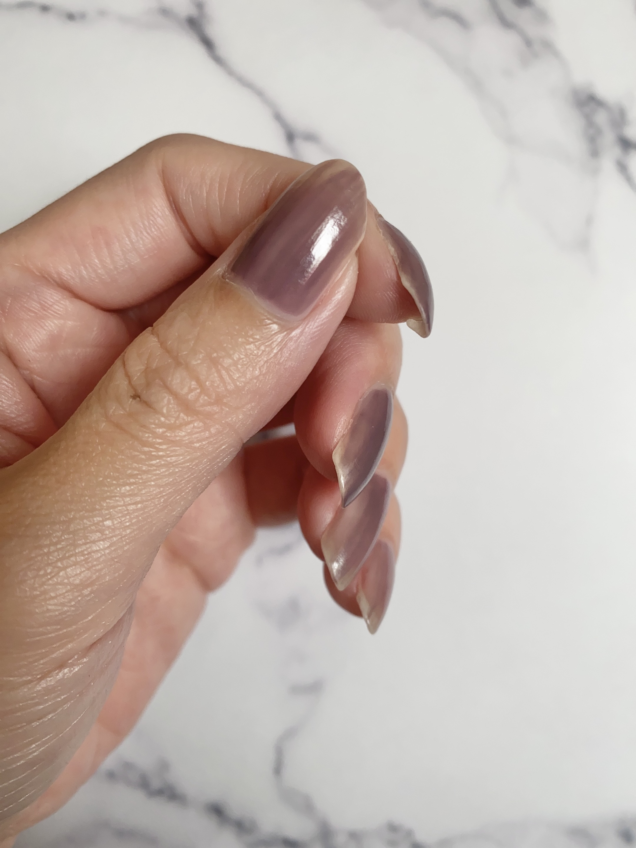 ネイルポリッシュ  05 グレイッシュパープル/Ririmew/マニキュアを使ったクチコミ（2枚目）