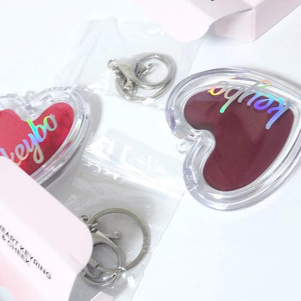 ハートキーリング リップ&チーク/keybo/口紅を使ったクチコミ(3枚目)