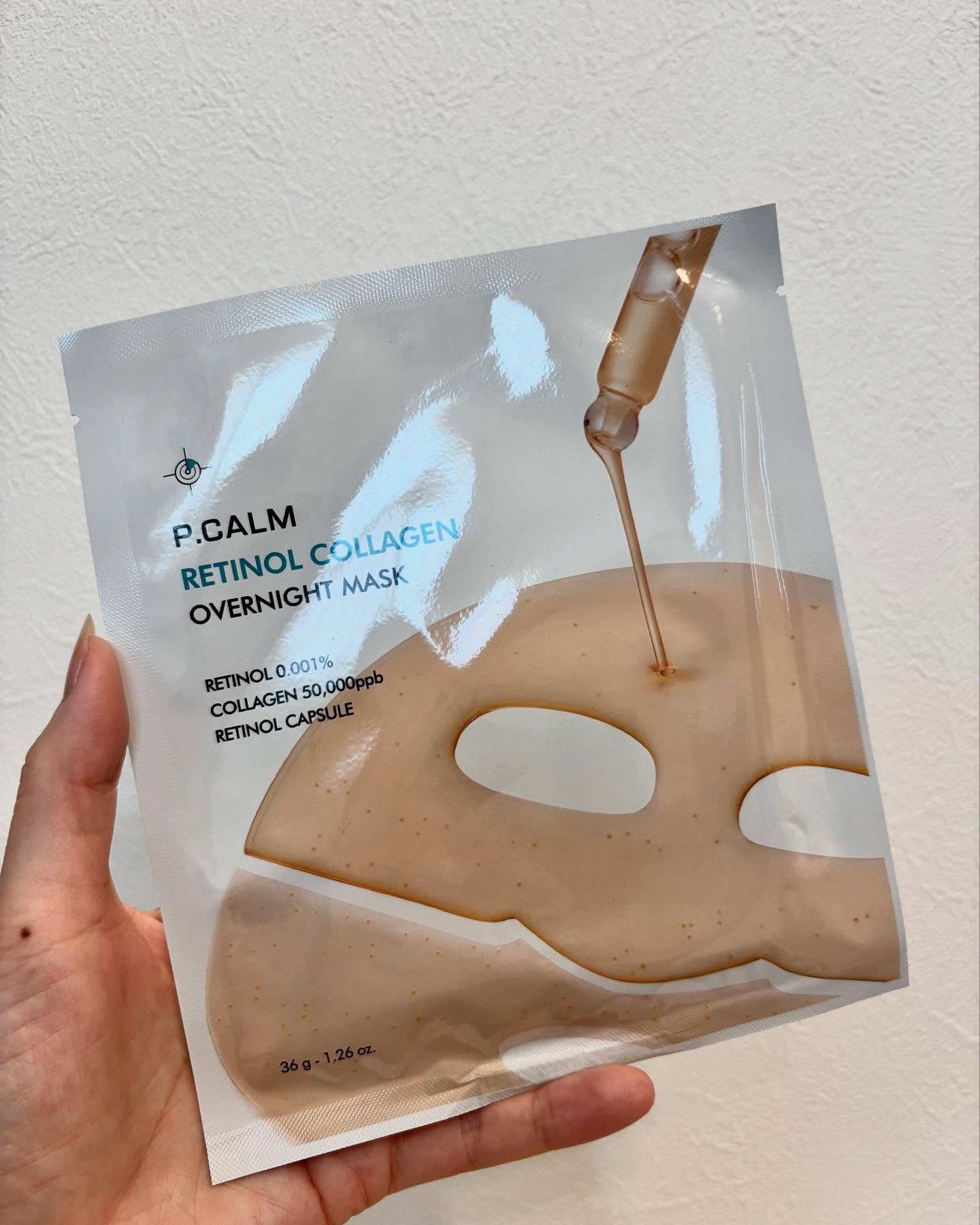レチノール コラーゲン オーバーナイト マスク/P.CALM/シートマスク・パックを使ったクチコミ（2枚目）