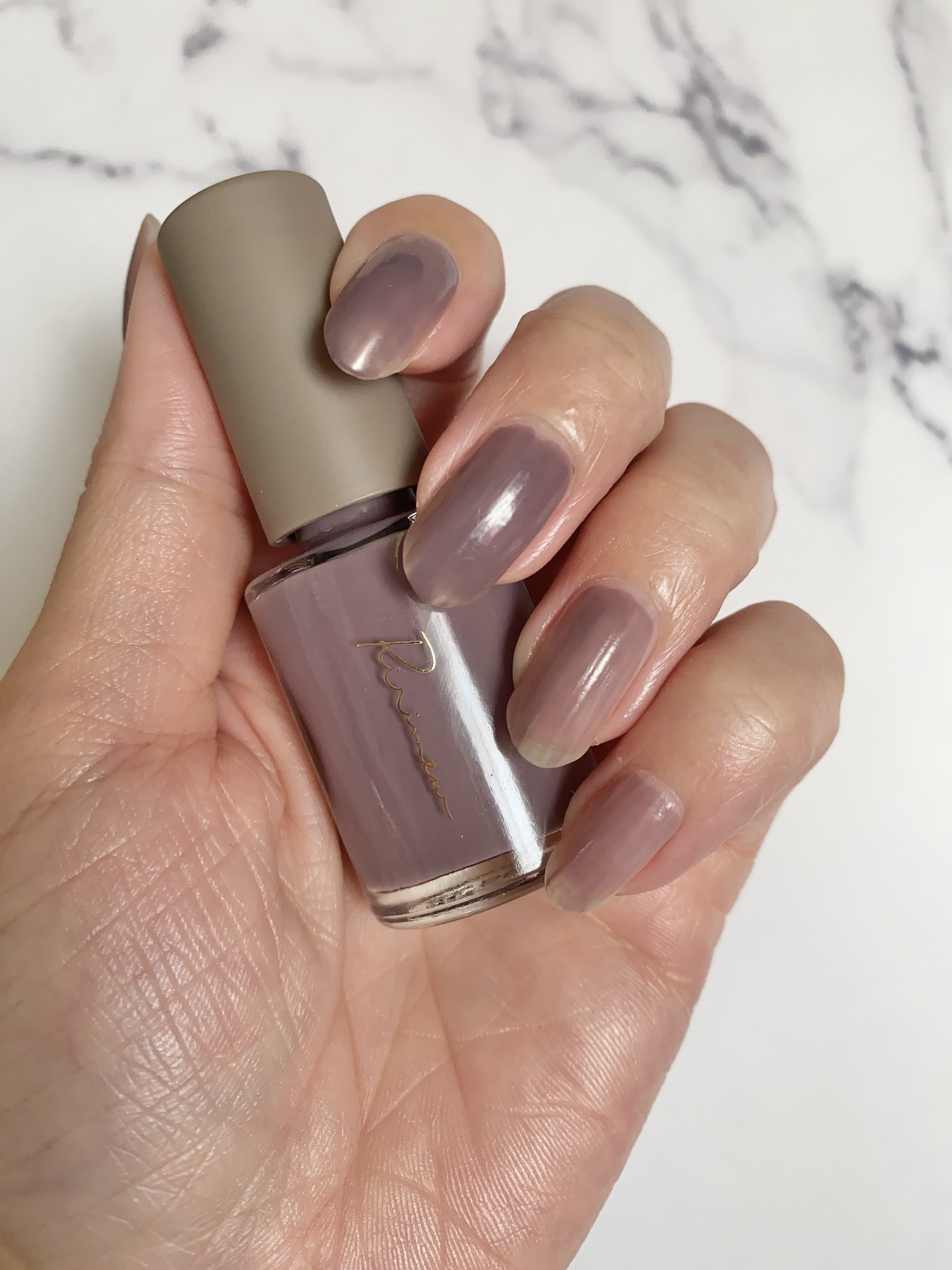 ネイルポリッシュ  05 グレイッシュパープル/Ririmew/マニキュアを使ったクチコミ（1枚目）