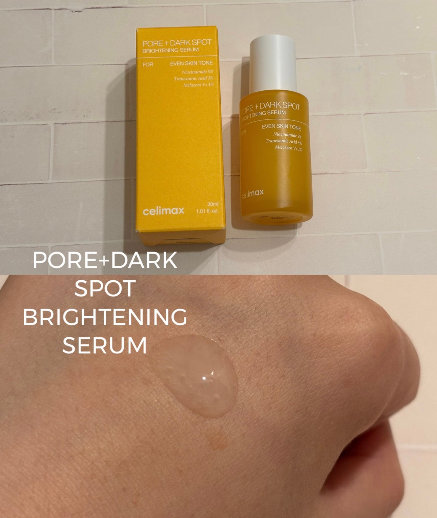 ポア ブライトニング シミケアセラム/celimax/美容液を使ったクチコミ(3枚目)