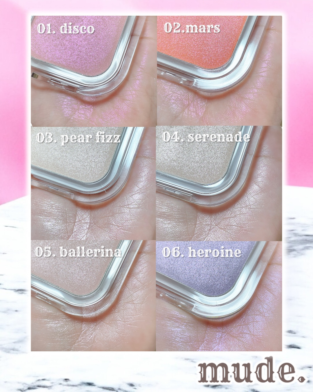 フェイスフィルボリューマーハイライター/mude/パウダーハイライトを使ったクチコミ（2枚目）