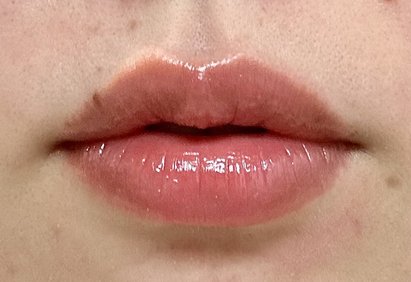 ウォーターグラスティント 01 モモ/hana by hince/口紅を使ったクチコミ（1枚目）