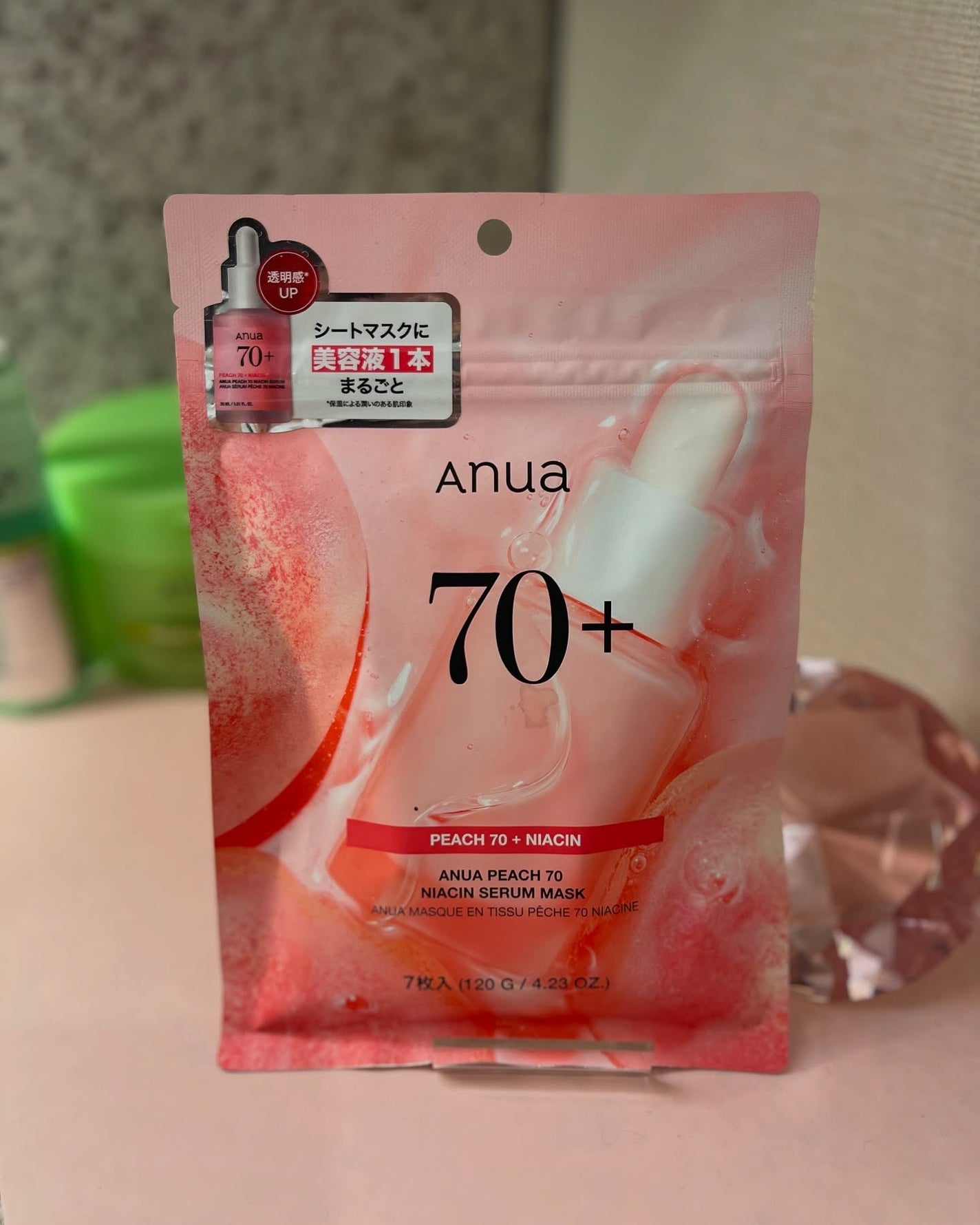 桃70%ナイアシンシートマスク/Anua/シートマスク・パックを使ったクチコミ(6枚目)