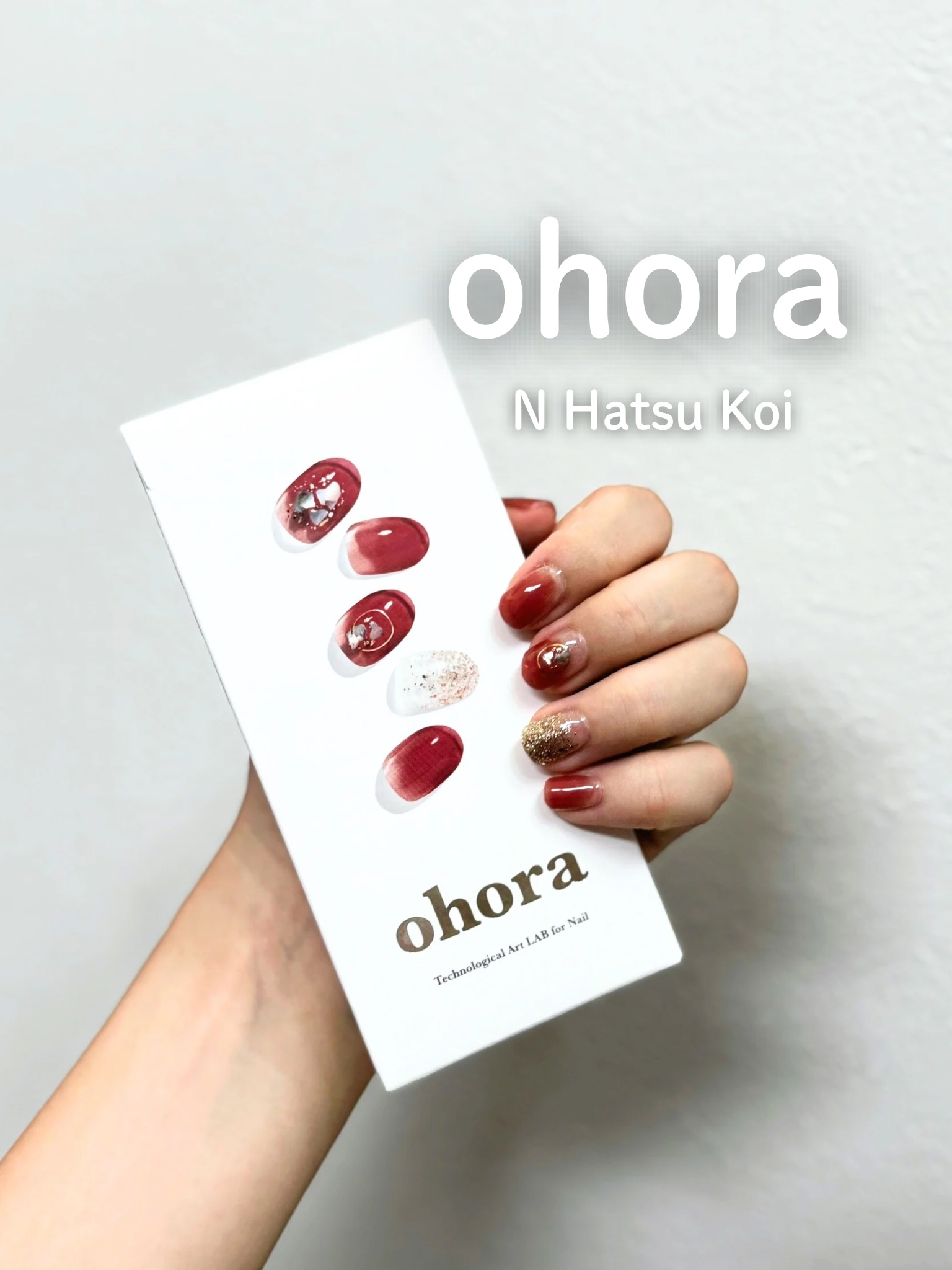 セミキュアジェルネイル（ハンド）/ohora/ネイルシールを使ったクチコミ（1枚目）