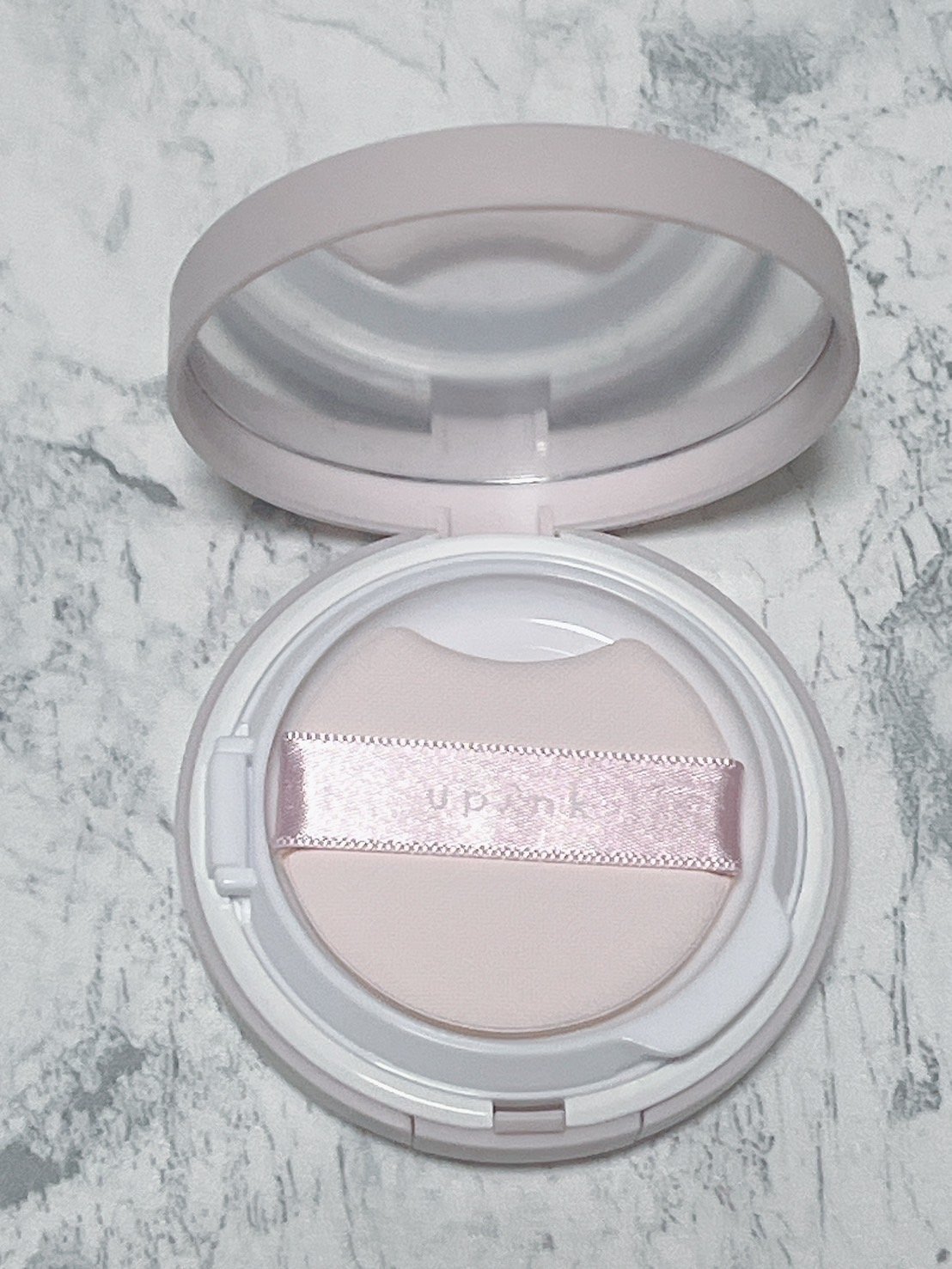 カバー&グロウクッション 02 ナチュラルベージュ/upink/クッションファンデーションを使ったクチコミ（2枚目）