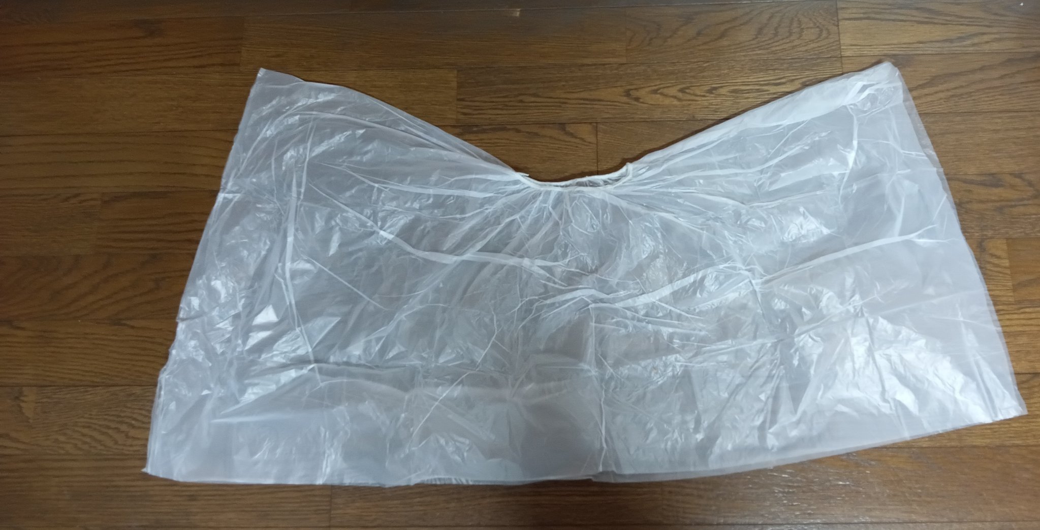 ケープからヘアキャップに早変わり ４枚入り/セリア/ヘアケアグッズを使ったクチコミ（2枚目）