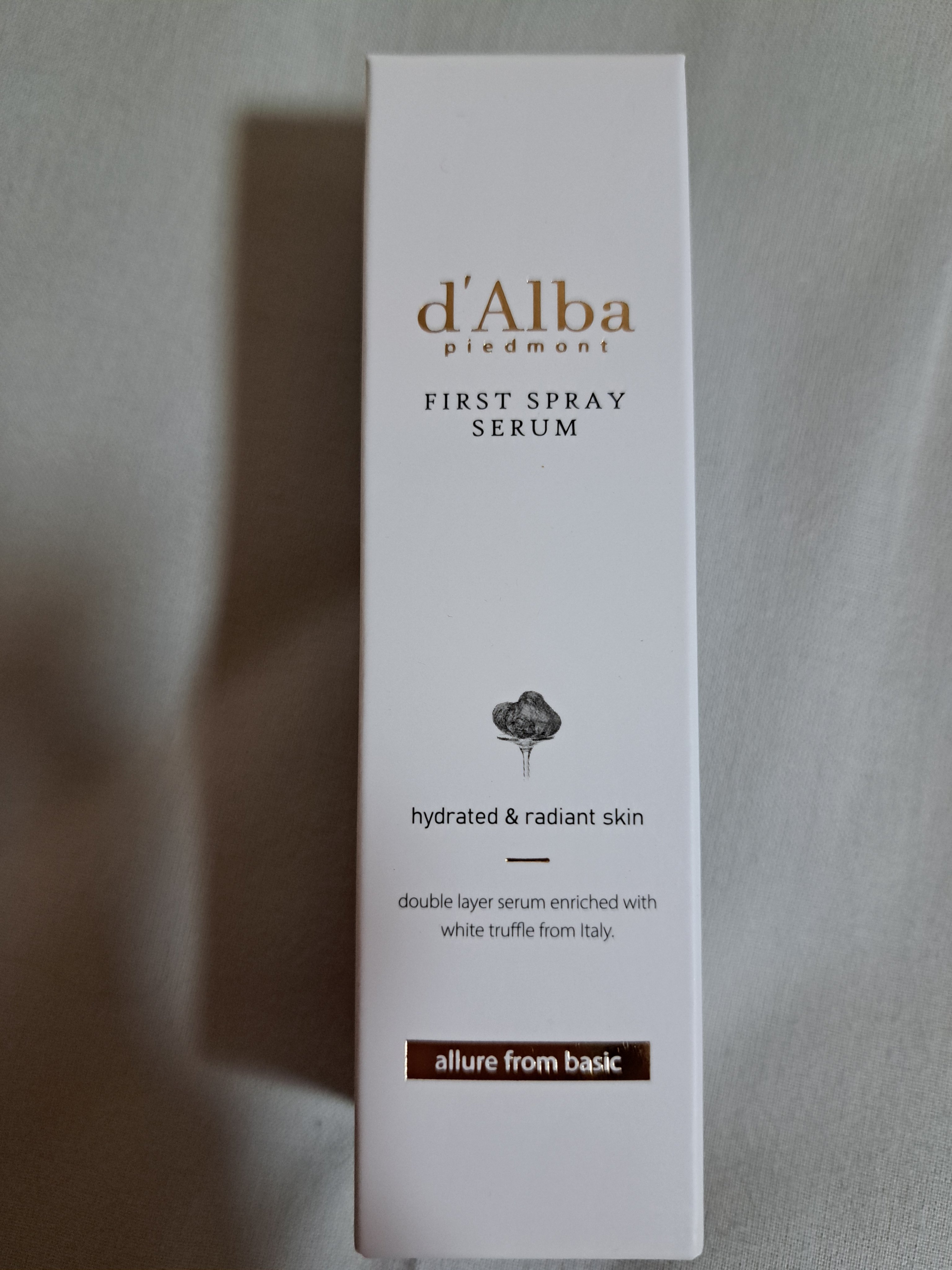 ダルバ ホワイトトリュフファーストスプレーセラム/ダルバ/ミスト状化粧水を使ったクチコミ（3枚目）