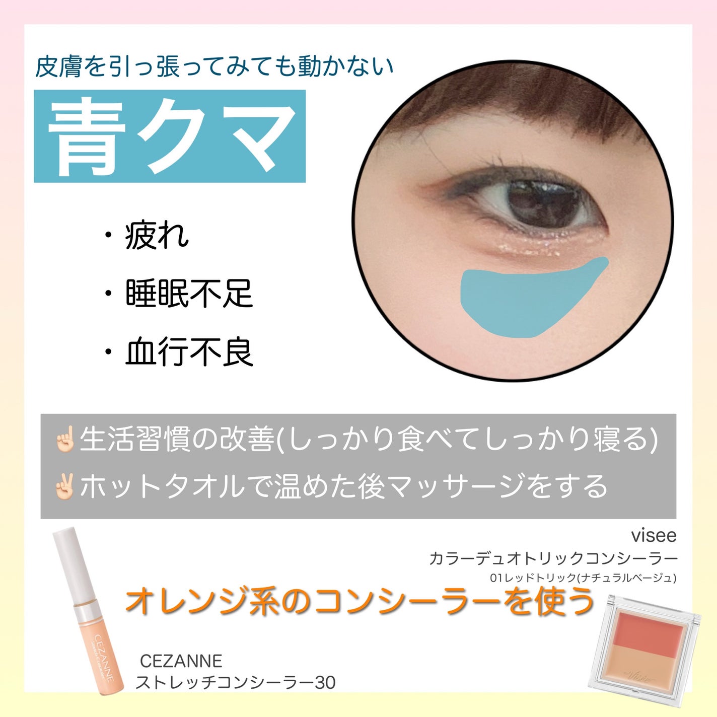 カラーミキシングコンシーラー/キャンメイク/パレットコンシーラーを使ったクチコミ(2枚目)