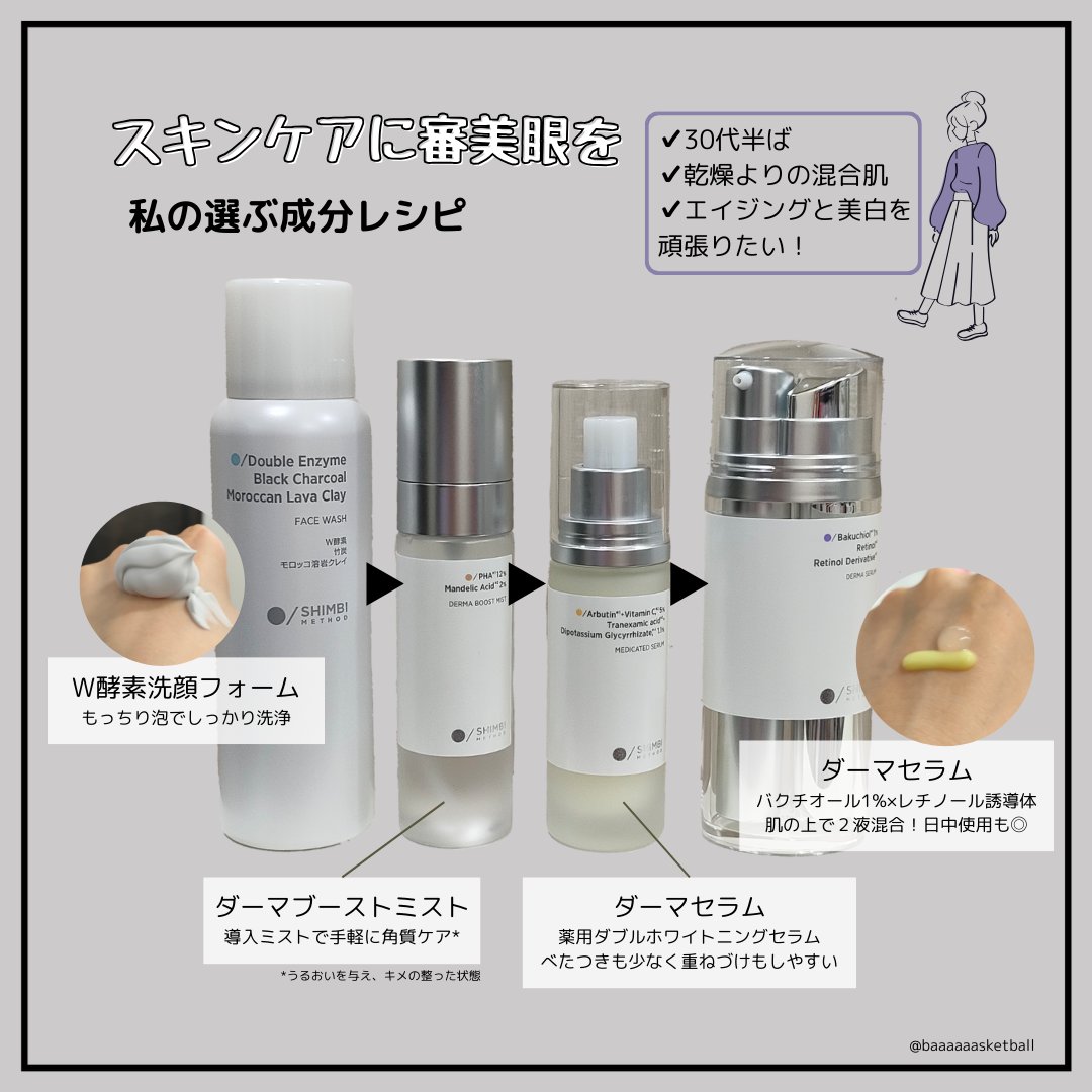 薬用ダブルホワイトニングセラムA【医薬部外品】 /SHIMBI METHOD/美容液を使ったクチコミ（3枚目）