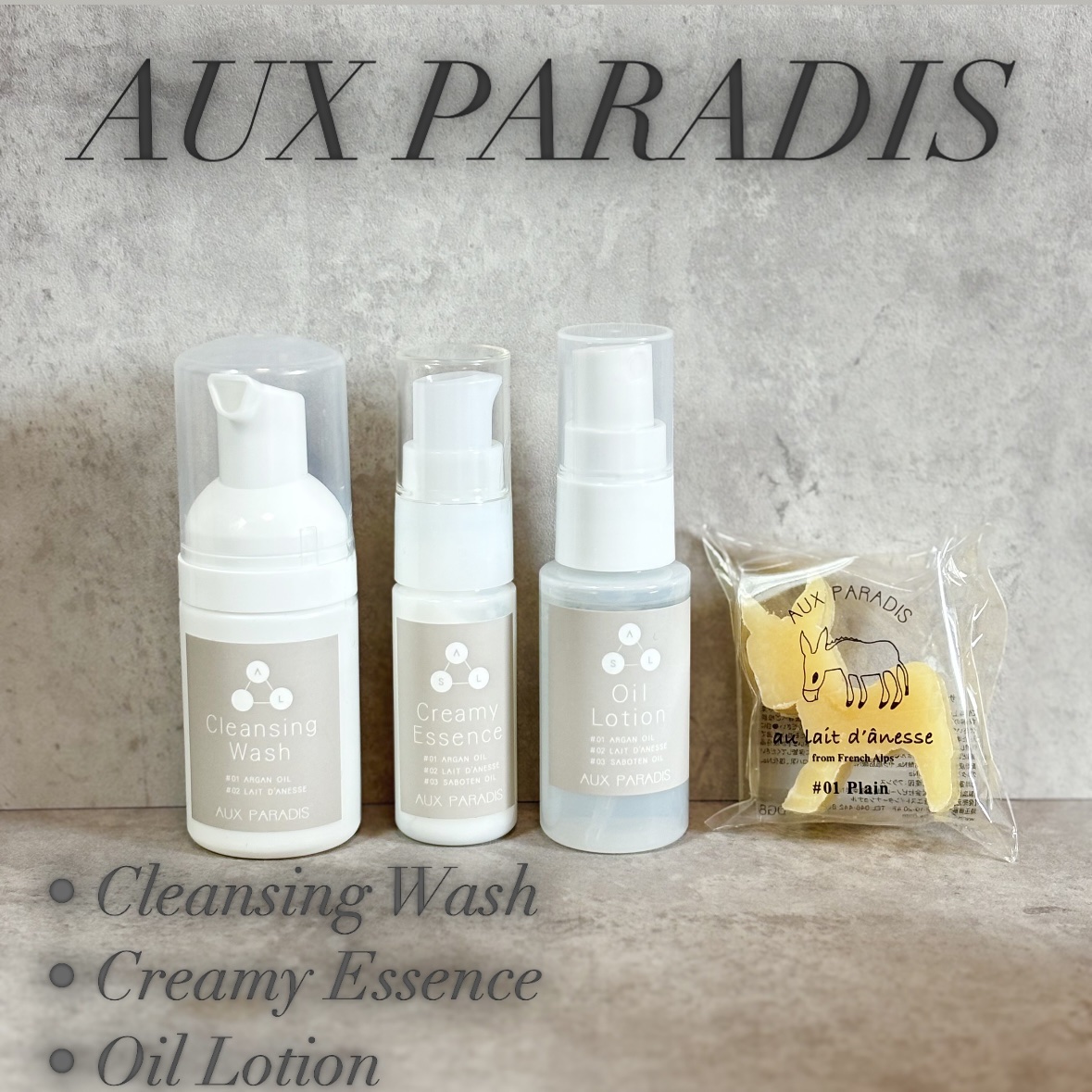 ロバミルク石鹸/AUX PARADIS/洗顔石鹸を使ったクチコミ（1枚目）