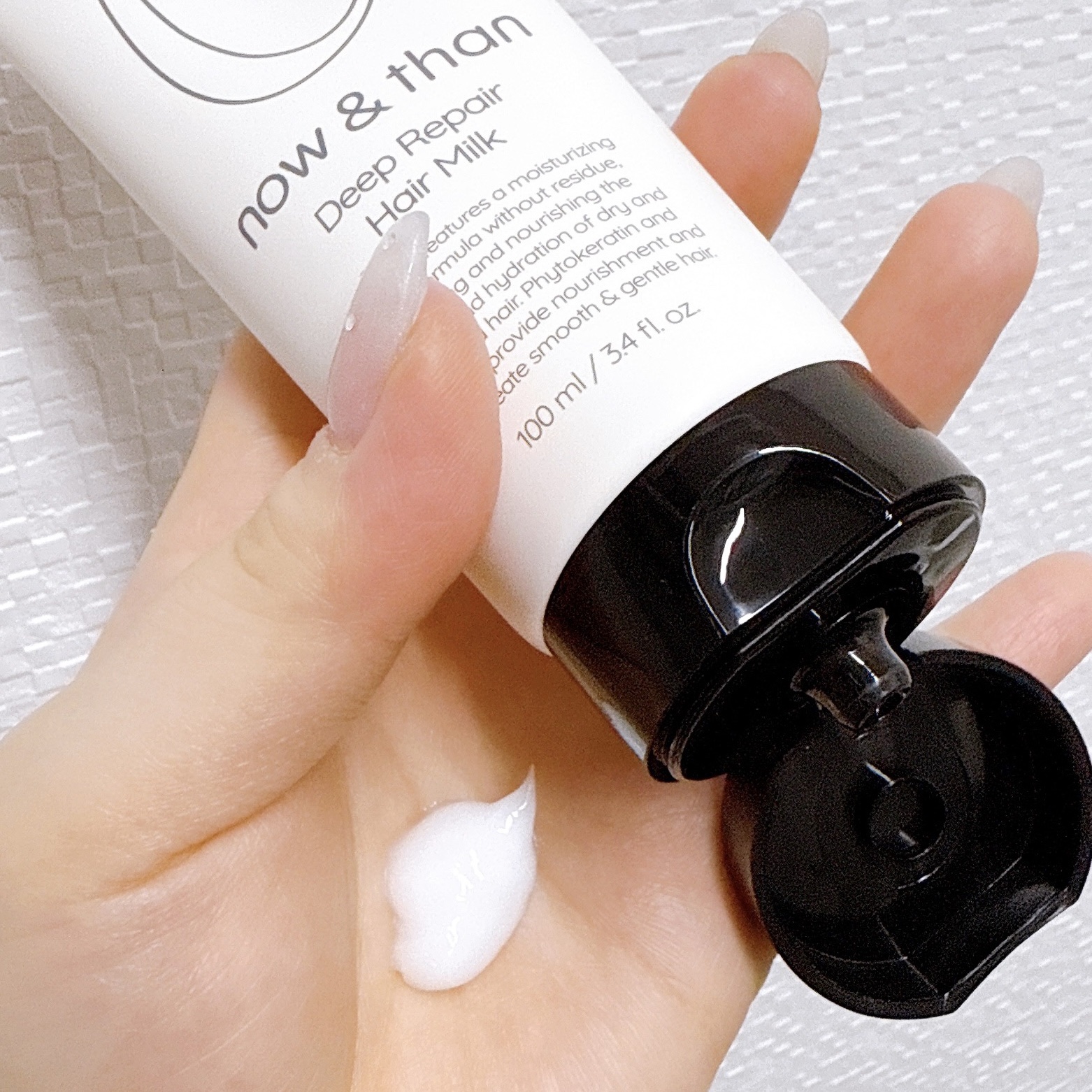 ディープリペアヘアミルク/now & than（ナウアンドダン）/ヘアミルクを使ったクチコミ（3枚目）
