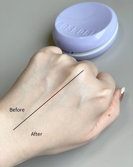 パンテノールバリアクッション/COSNORI/クッションファンデーションを使ったクチコミ(4枚目)