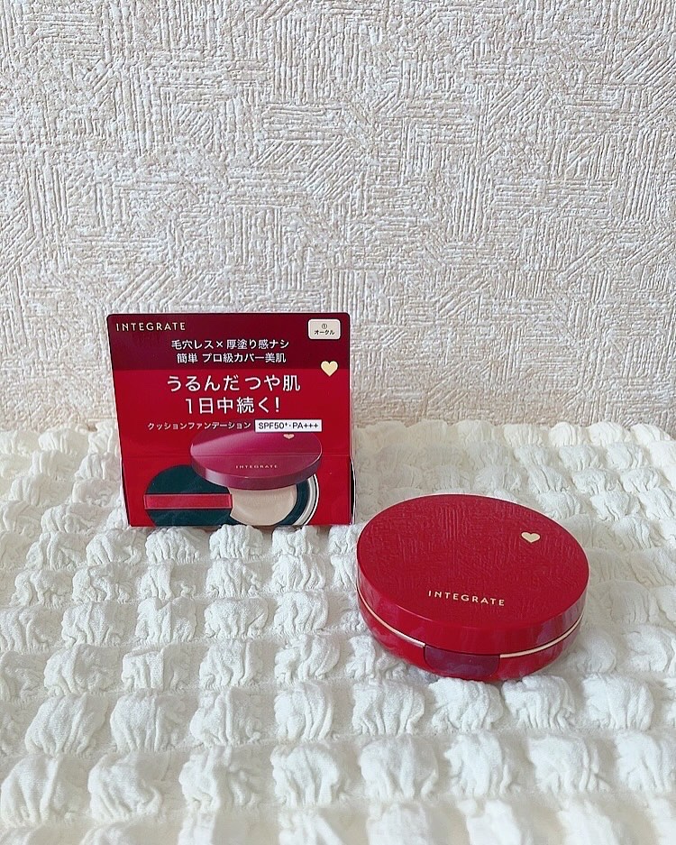 インテグレート プロフィニッシュクッション/インテグレート/クッションファンデーションを使ったクチコミ（1枚目）