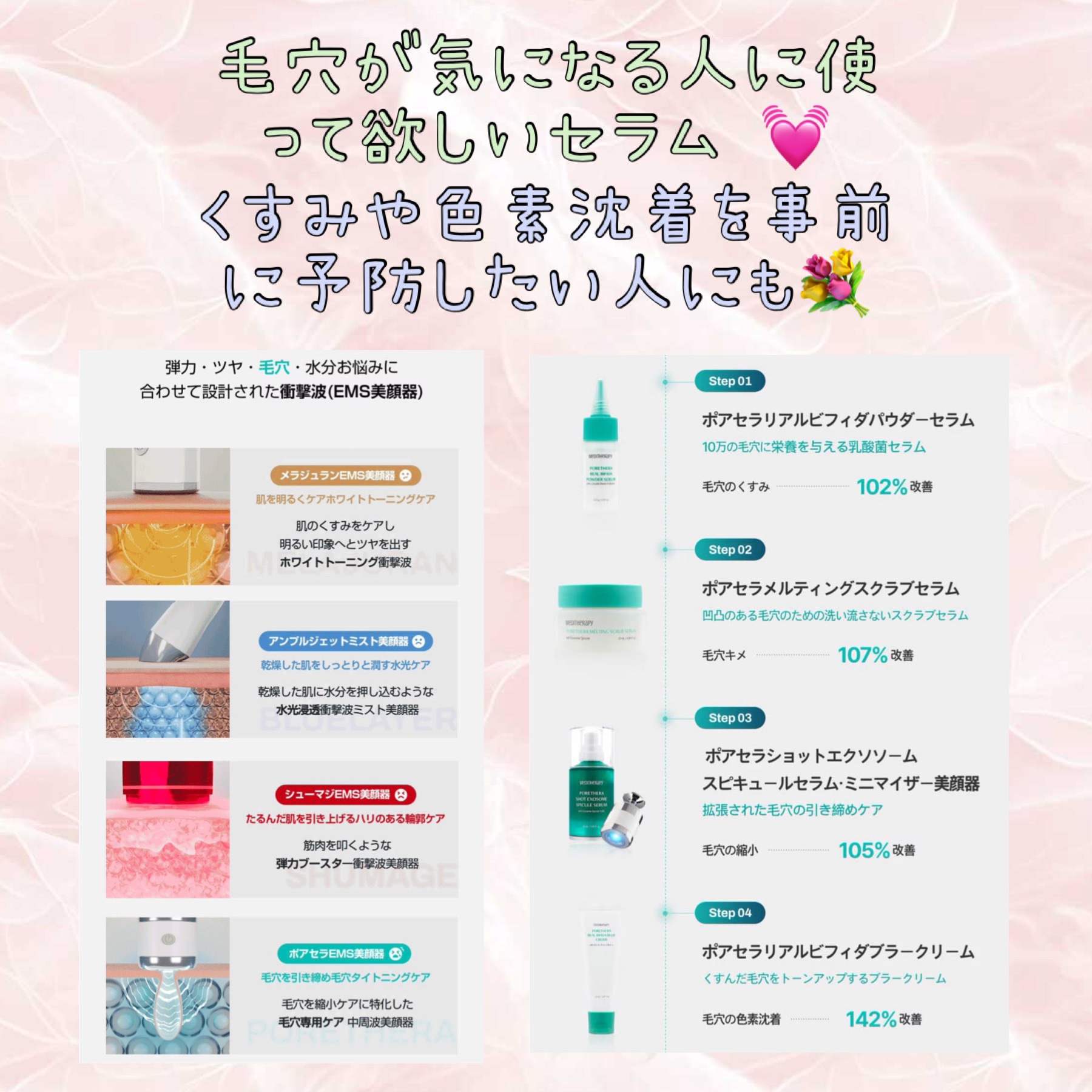 ポアセラリアルビフィダパウダーセラム/MEDITHERAPY/美容液を使ったクチコミ（2枚目）