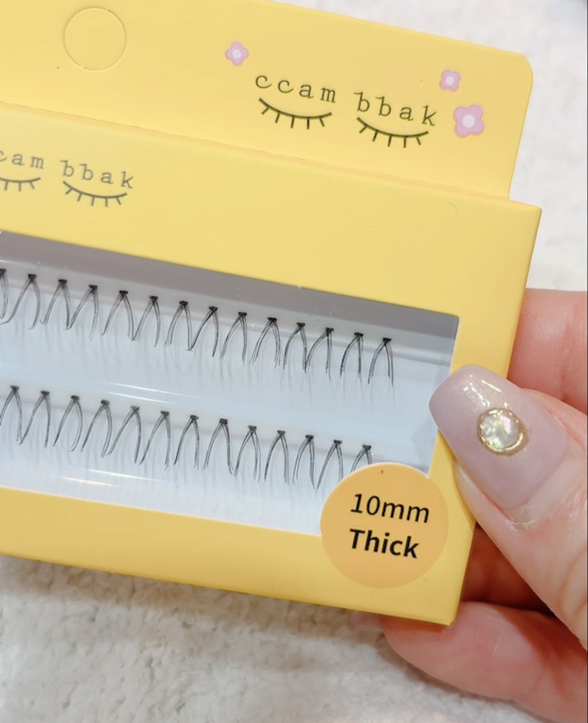 eyelash 10mm deep yellow/CCAM BBAK/つけまつげを使ったクチコミ（3枚目）