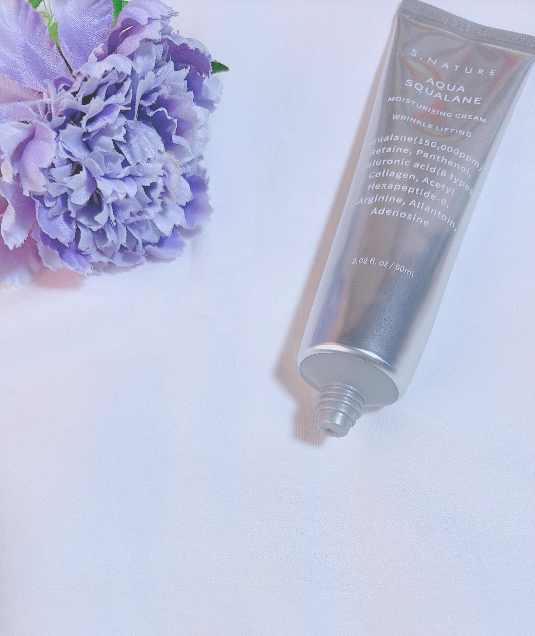 アクアスクワランモイスチャークリーム/S.NATURE/フェイスクリームを使ったクチコミ（2枚目）