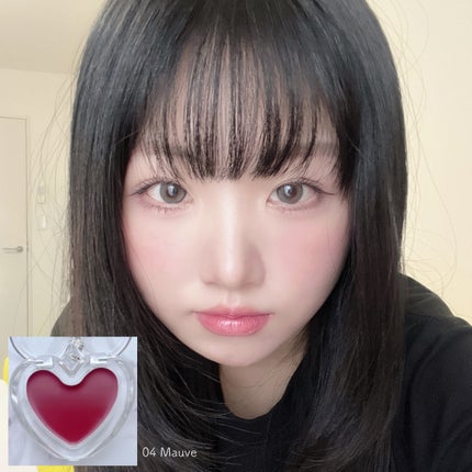 ハートキーリング リップ&チーク/keybo/口紅を使ったクチコミ(4枚目)